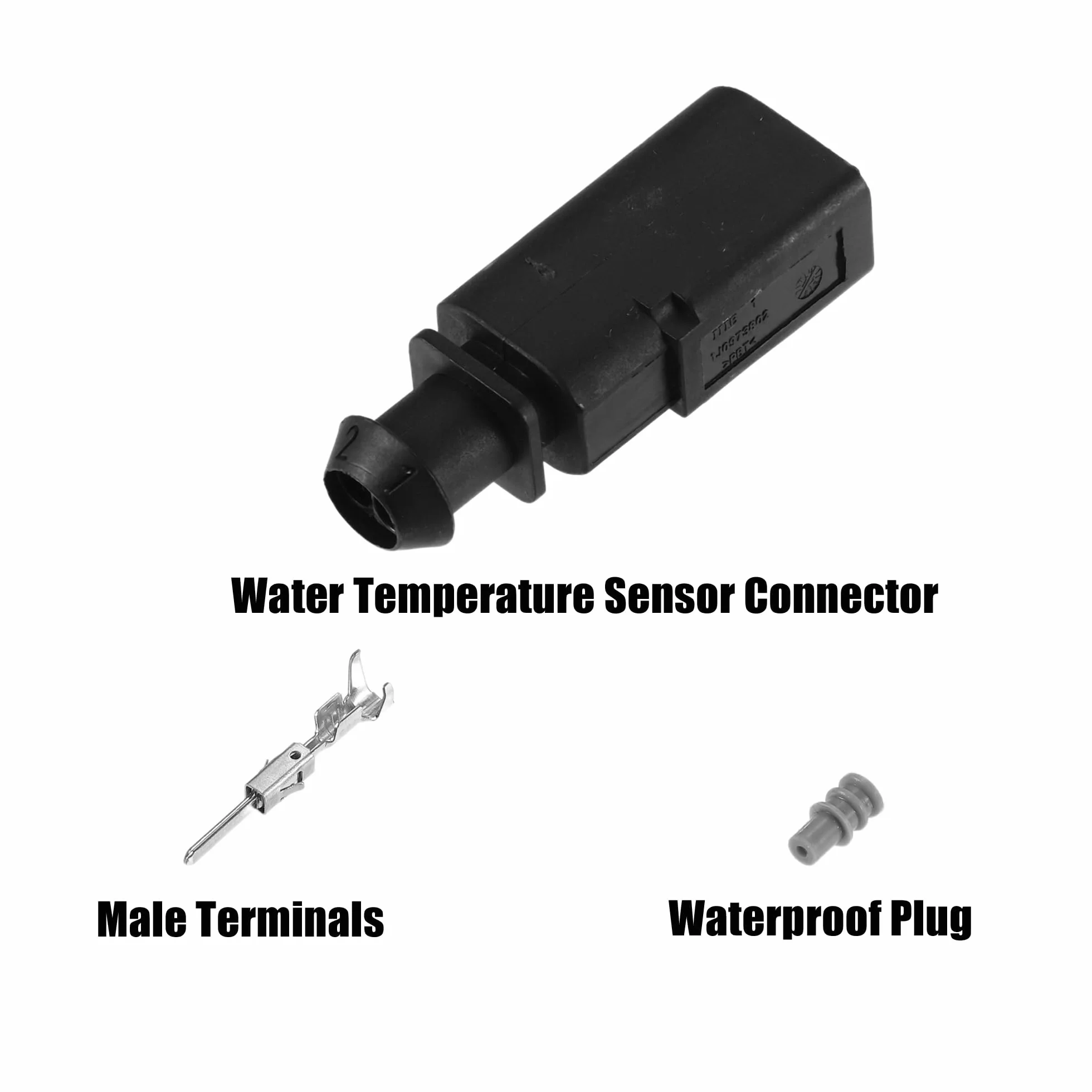 X AUTOHAUX 1 Set Connettore Terminali Maschio Spina Sensore Temperatura Acqua Connettore per Audi A3 2015-2020