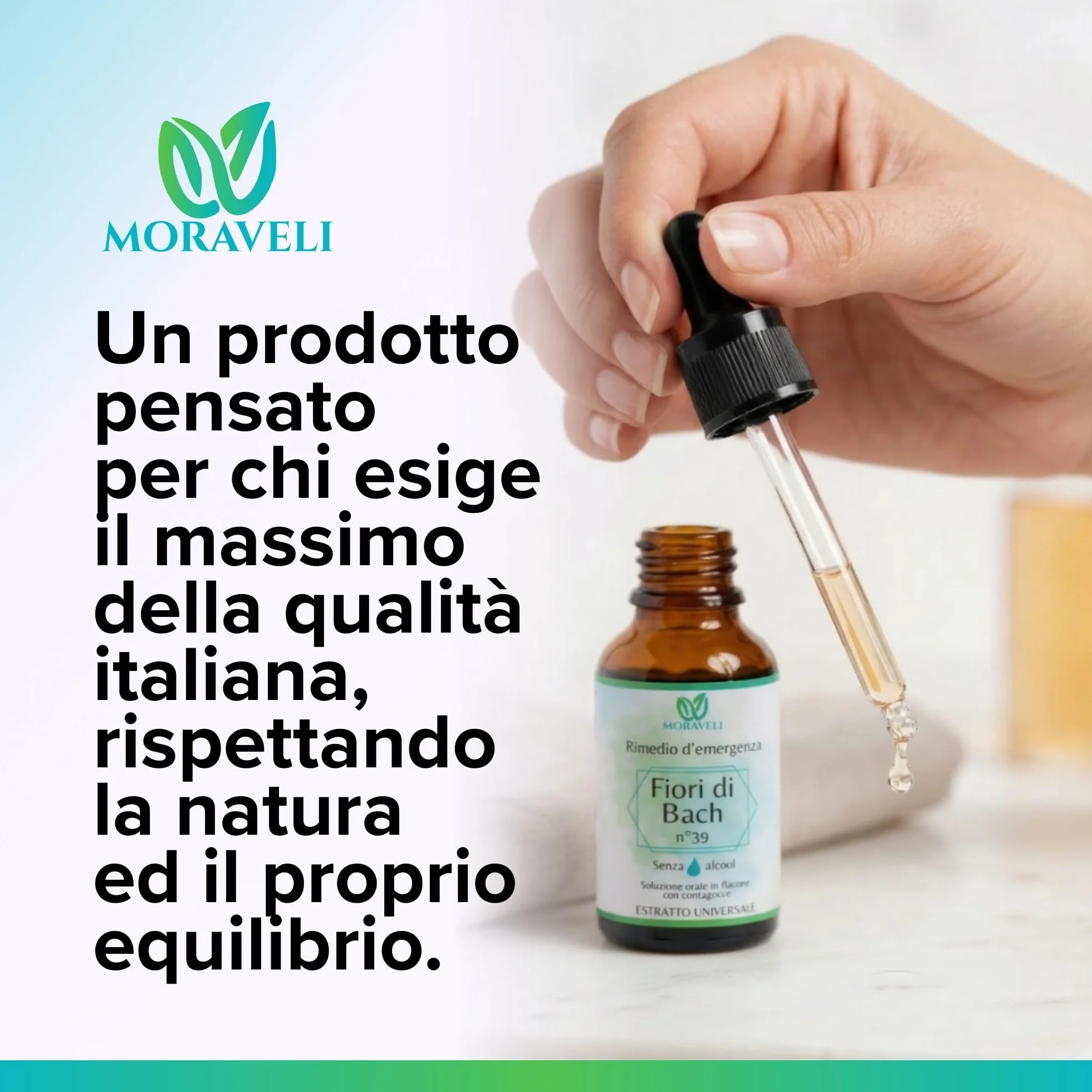 Fiori di Bach Rescue Remedy n.39 Gocce 50ml Senza Alcool - Miscela Floreale Originale