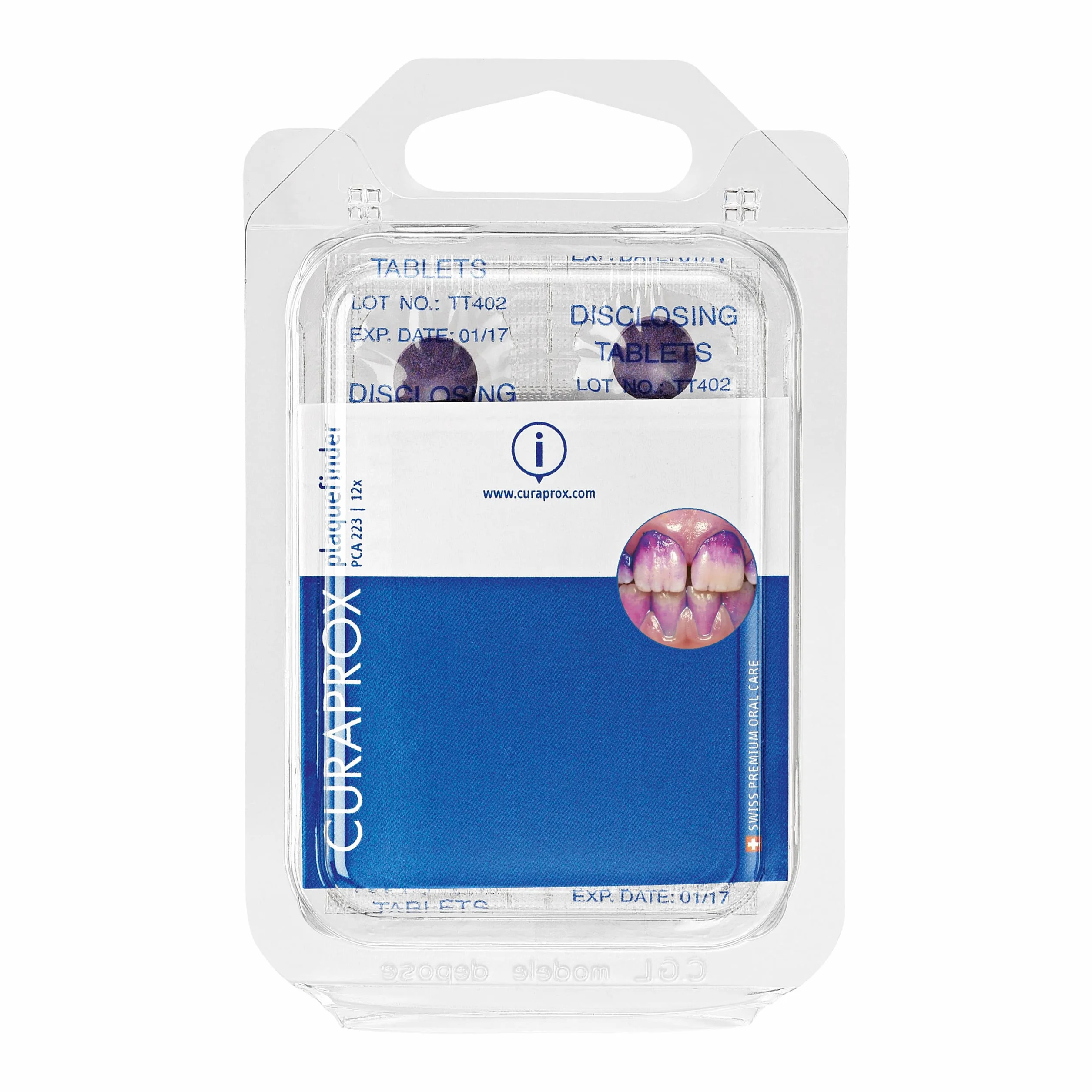 Curaprox PCA 223 Plaquefinder Plaque Detection Tablets 12 sztuk bicolore