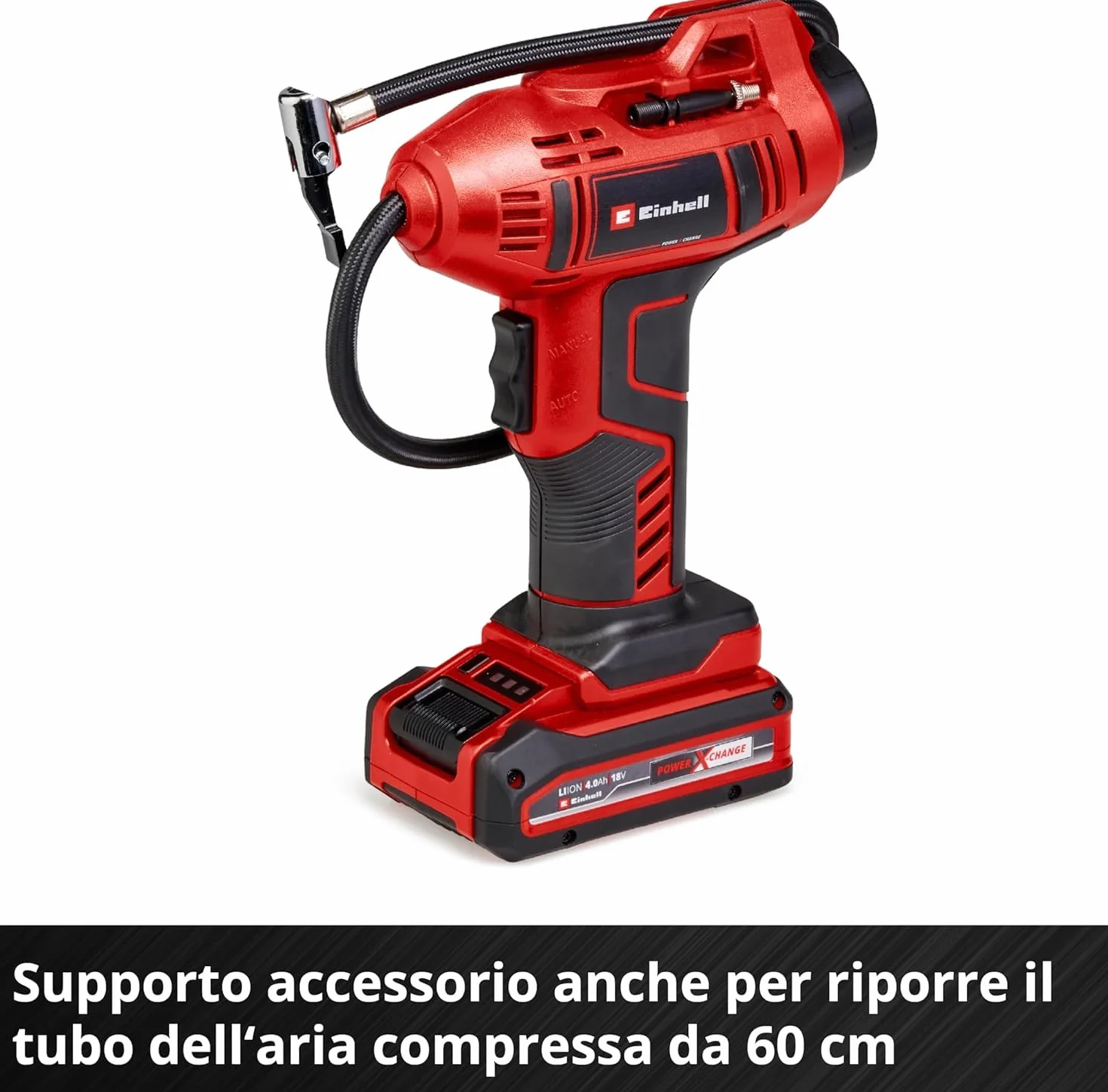 Einhell CE-CC 18 Li-Solo Power X-Change Compressore per auto a batteria 18 V 11 bar ioni di litio