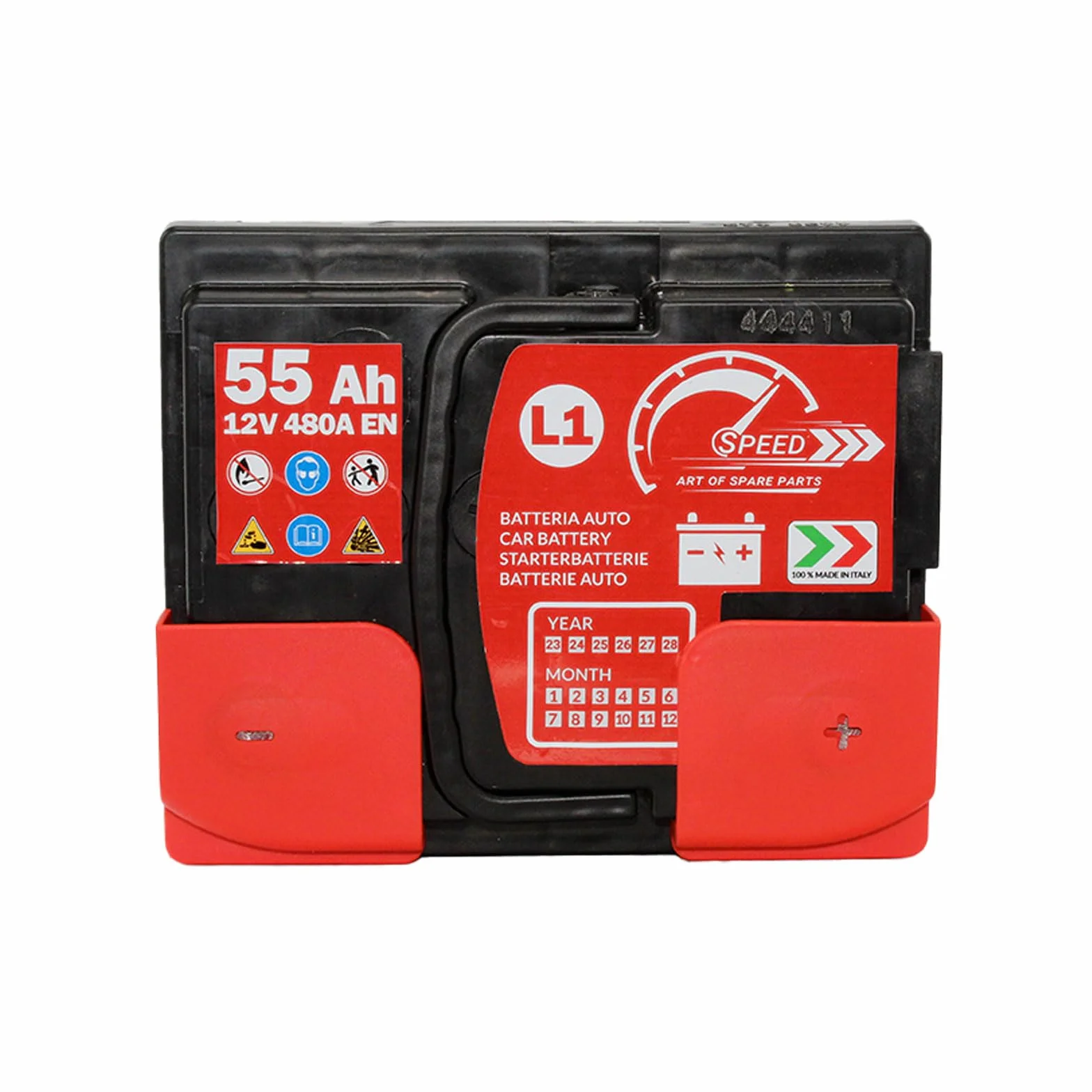 BATTERIA AUTO ORIGINALE SPEED BY SMC CODICE 7903430 L155 12V 55AH 480A EN CON POLO POSITIVO A DESTRA