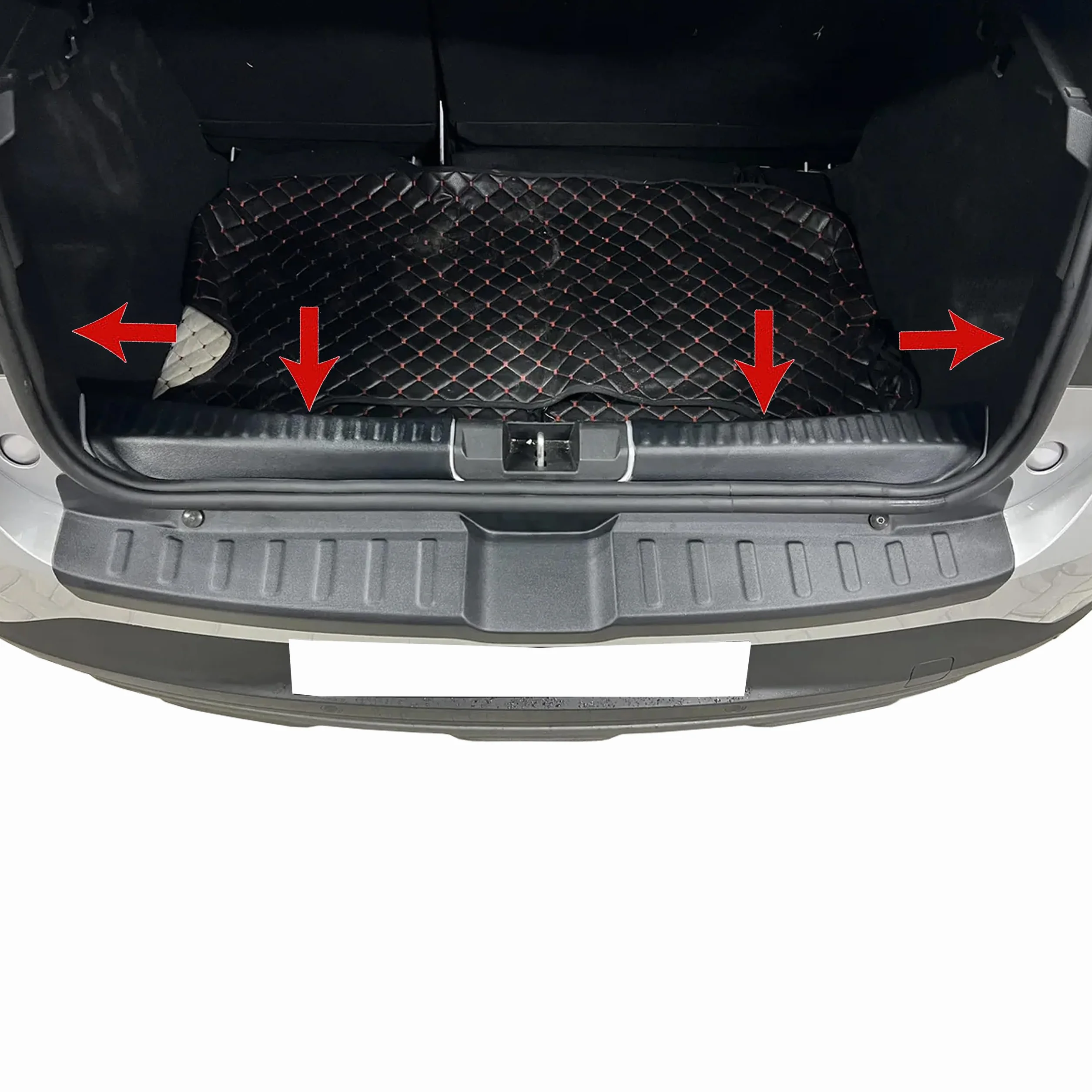 INLY 4 TLG protezione interna paraurti in plastica ABS compatibile con Sandero (dal 2021) Nero