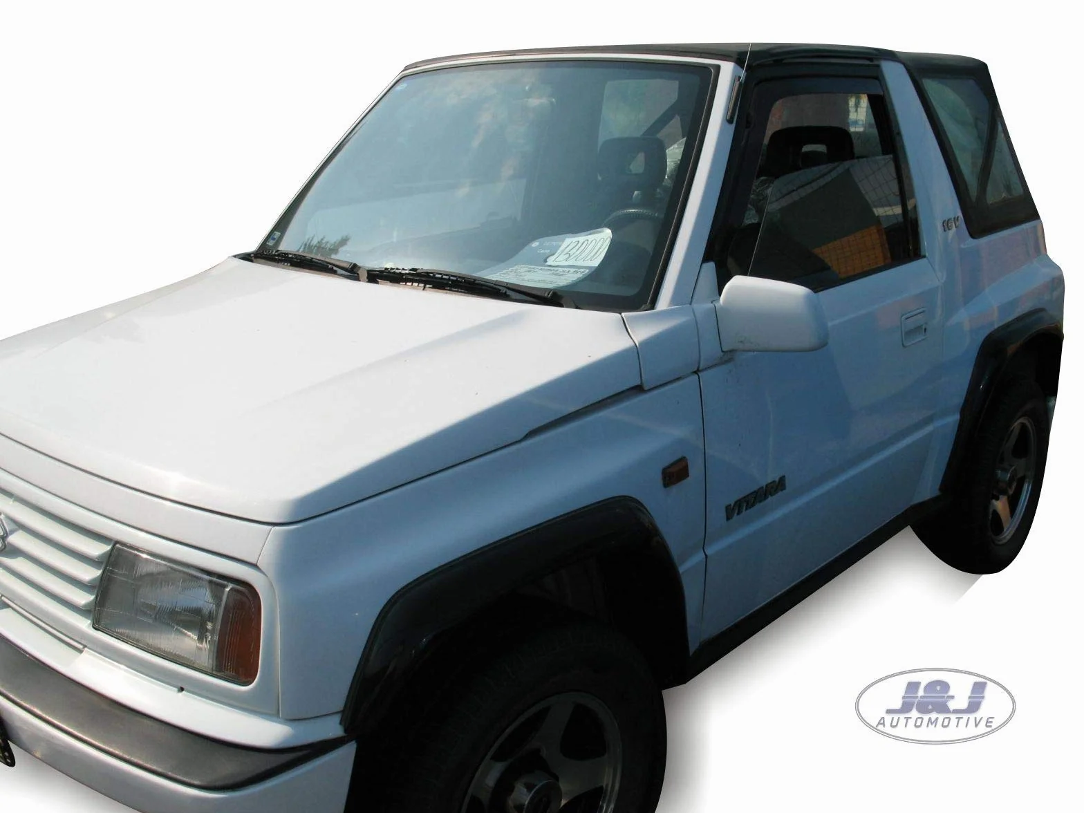 J&J AUTOMOTIVE Deflettori d'Aria per Suzuki Vitara ET 2-Porte 1989-1998, Set da 2 Pezzi Nero Fumé Oscurato Heko