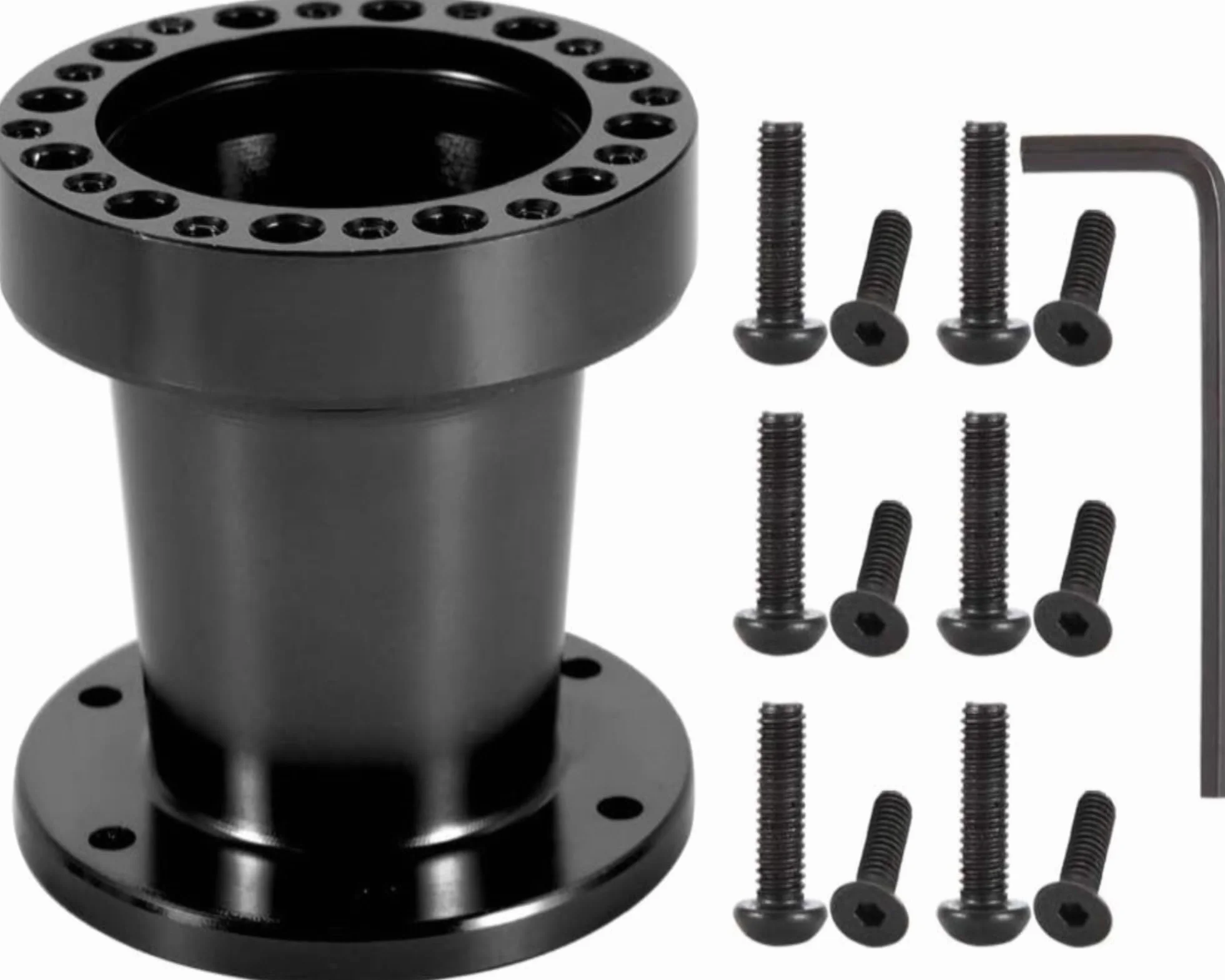 Mozzo volante universale 3 pollici in alluminio kit adattatore distanziale per auto