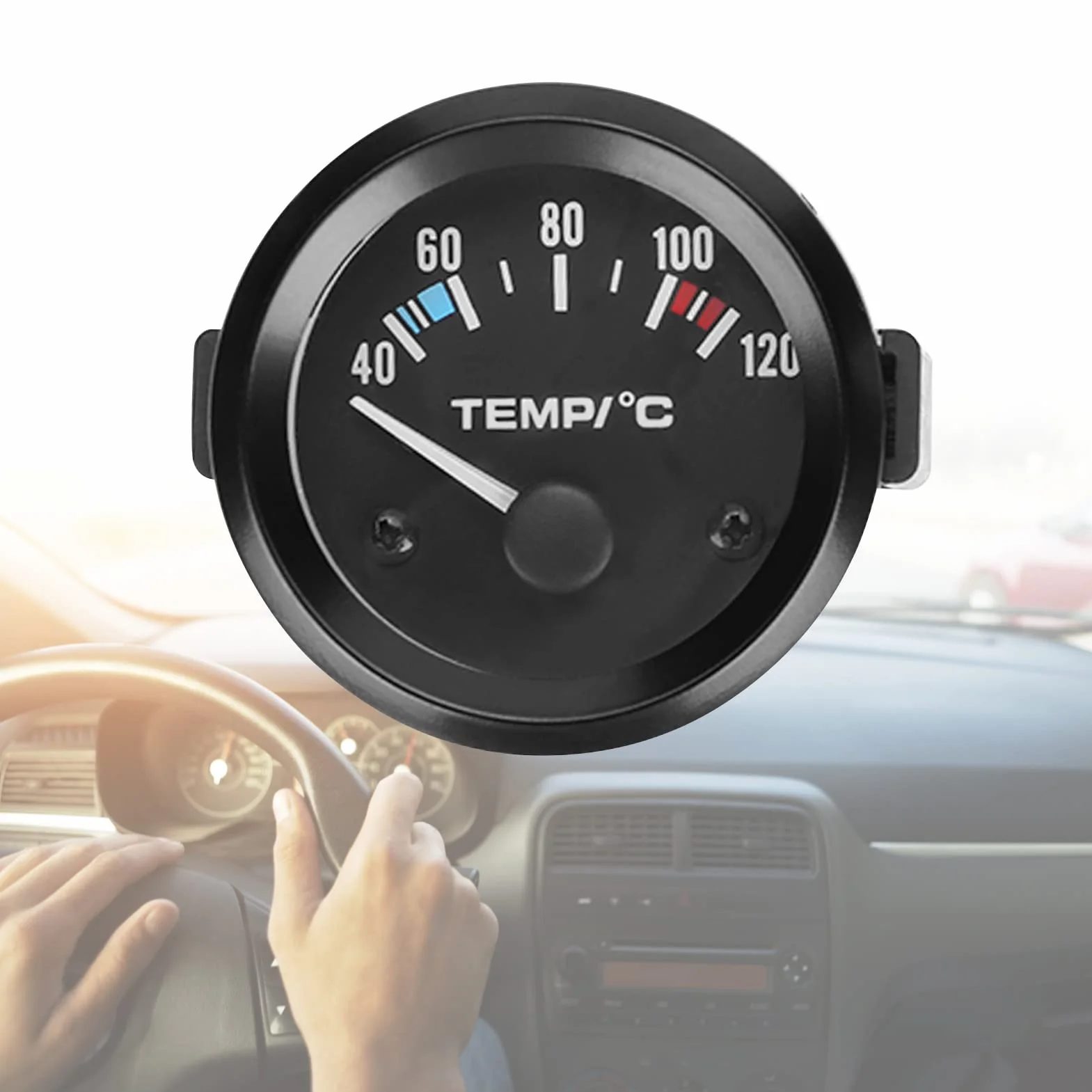 Manometro Temperatura Acqua Digitale con Sensore per Auto