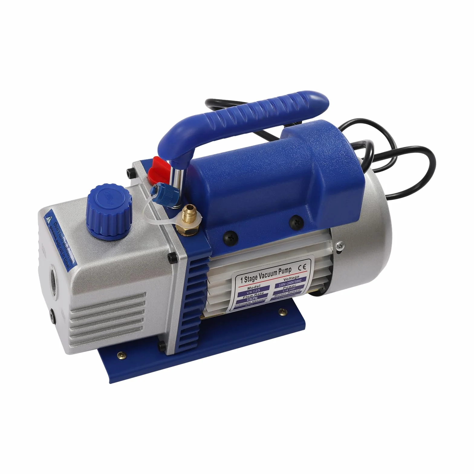 Pompa Vuoto Aria Condizionata 2.5CFM 1/4HP 60L/min 220V con Manometro Collettore per R134A R410A R32