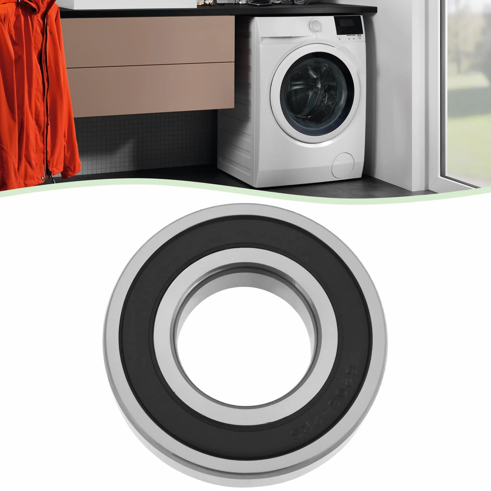 1 Set Di Cuscinetti A Sfera E Guarnizioni Per Lavatrice 6205-2RS 6206-2RS 35x62x11/12,5 Mm Kit Di Riparazione Compatibile Con Samsung