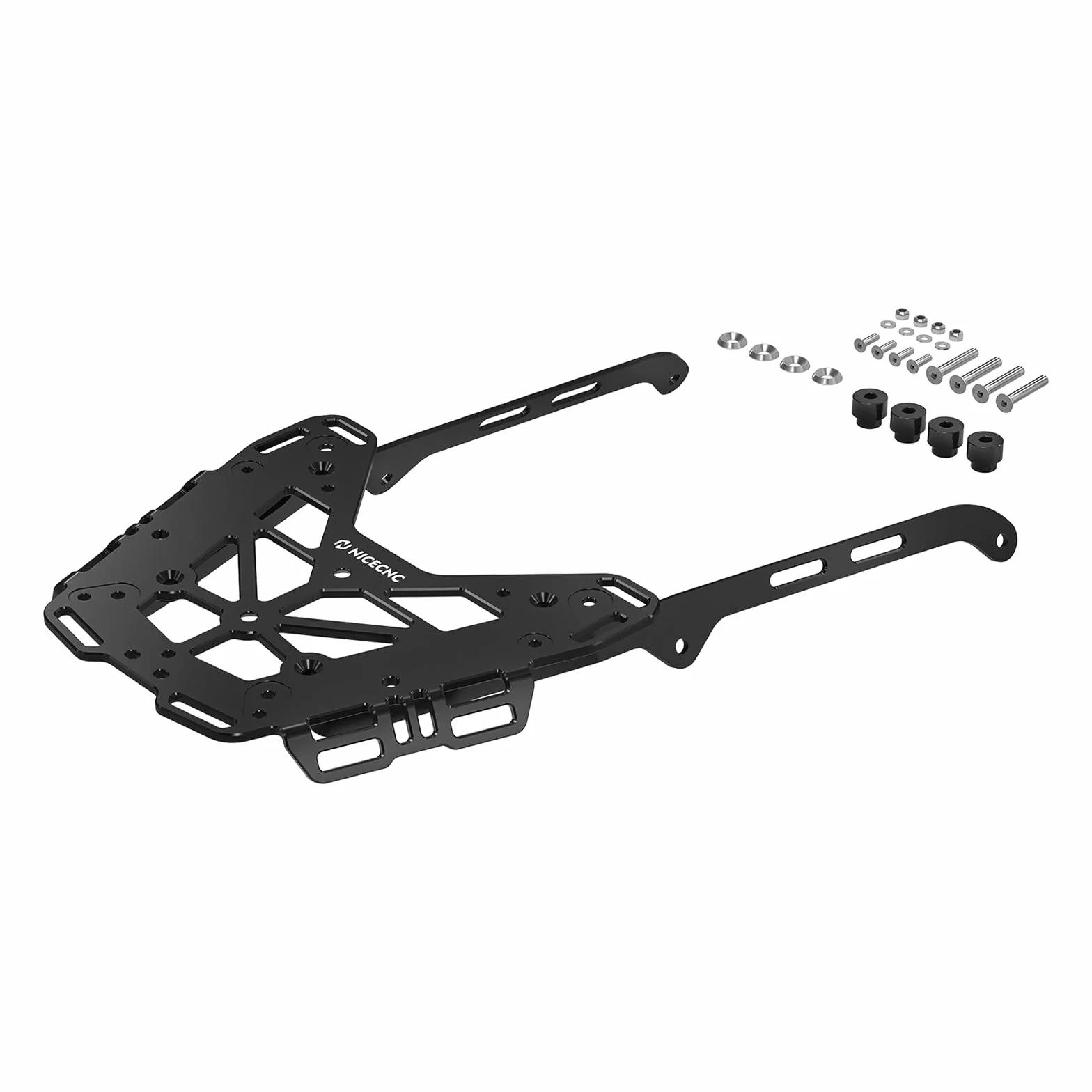 NICECNC Portabagagli Posteriore per Moto Compatibile con Yamaha Tenere 700 / XTZ 700 2019-2023, Portabagagli Estensibile per Carico