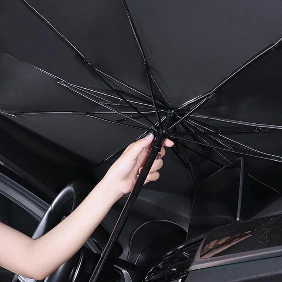 Ombrello Parasole Auto per Parabrezza Protezione UV Riflettente Pieghevole