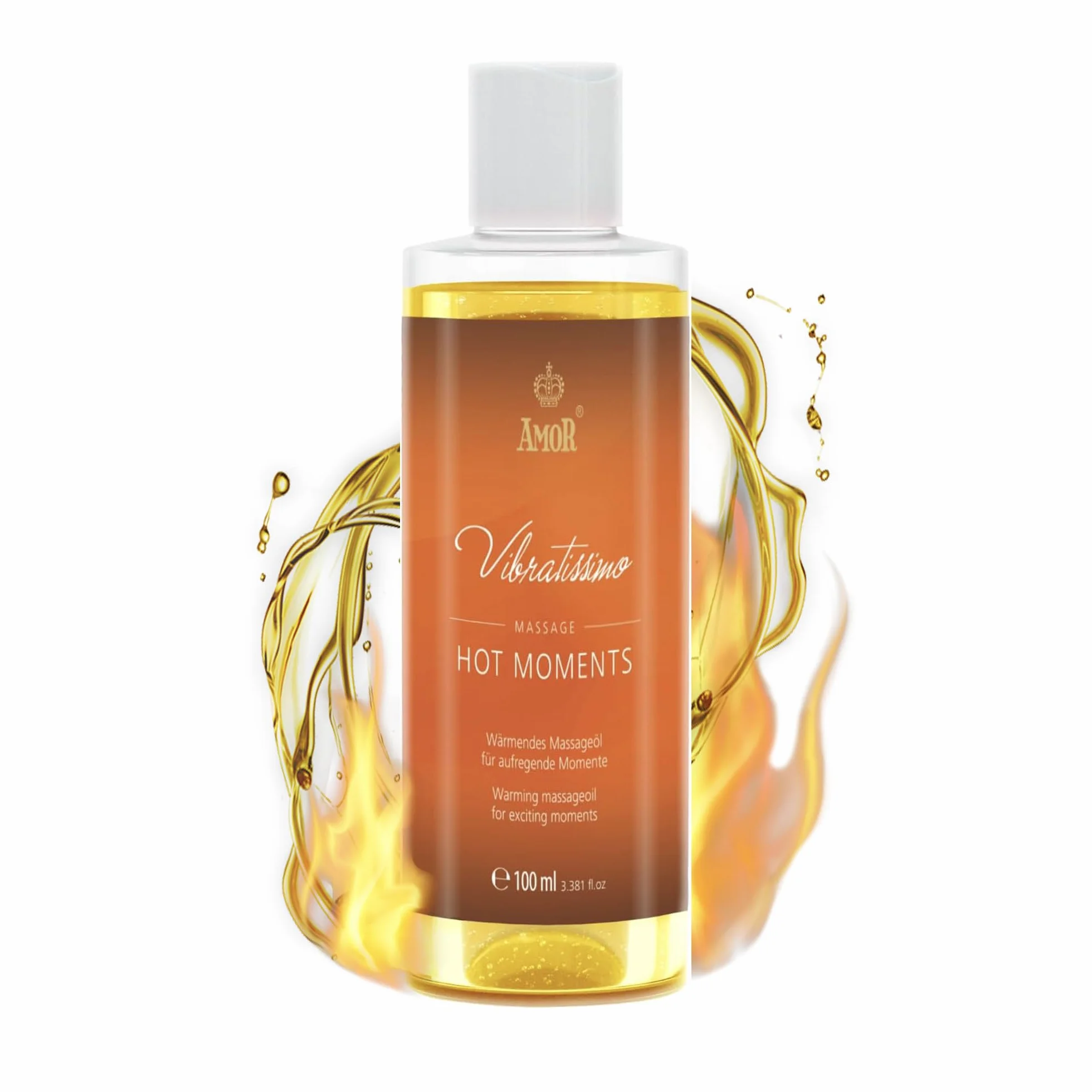 Vibratissimo Hot Moments olio da massaggio riscaldante lenitivo 100 ml