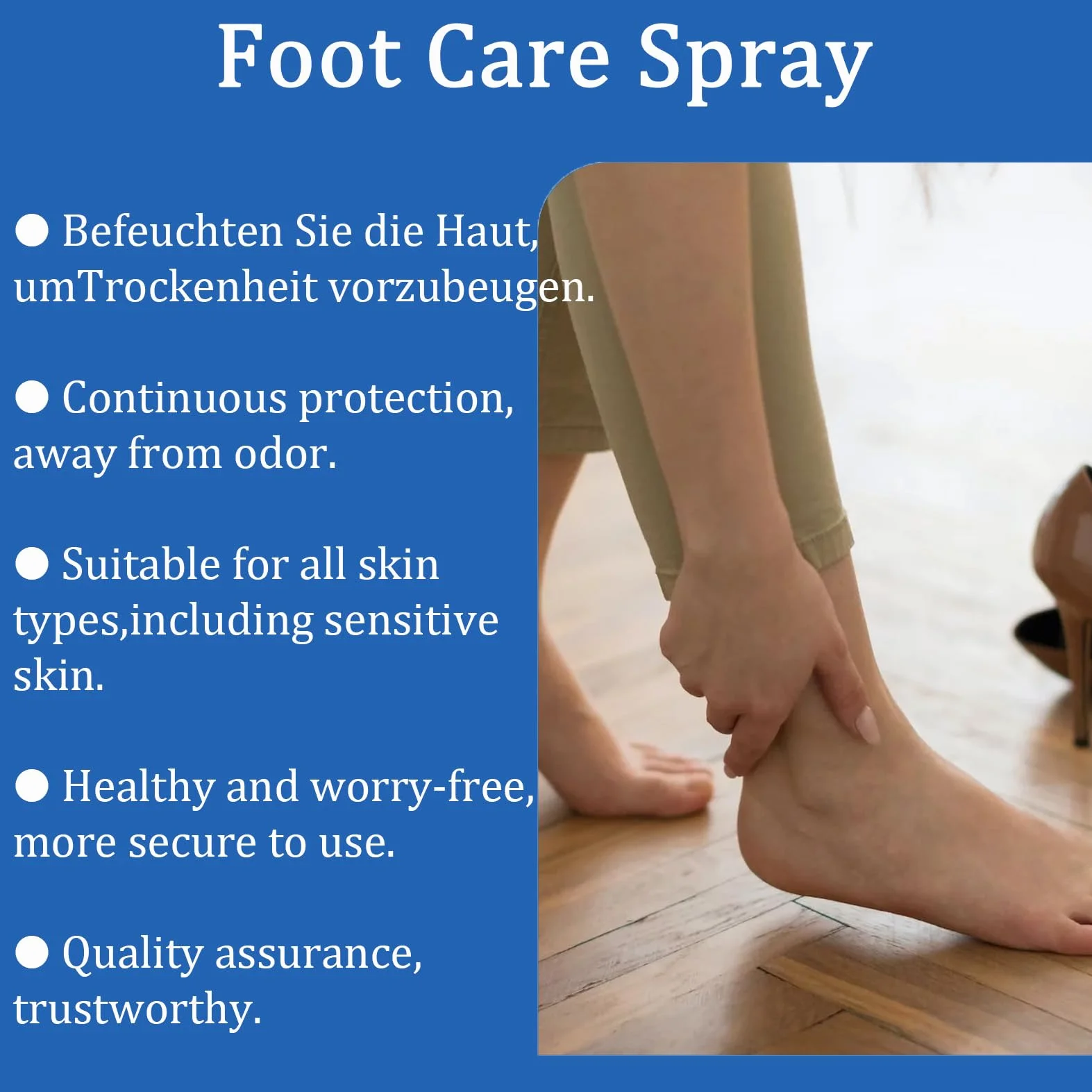 Spray per piedi olio albero del tè 120 ml antimicotico prevenzione piede d'atleta elimina odore