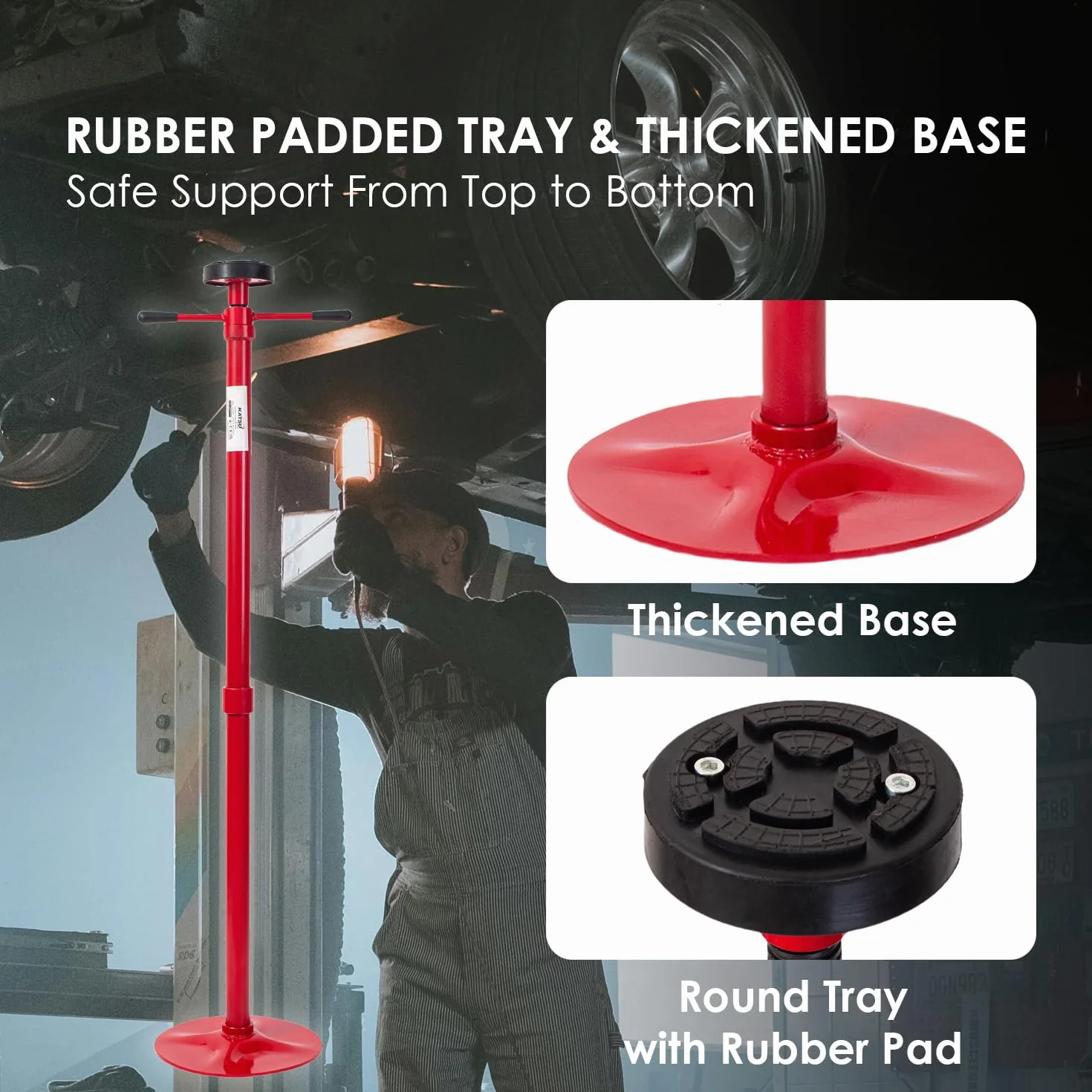 KATSU Supporto di Sollevamento 0.5 Tonnellate per Auto Fino a 1900 mm Riparazione Veicoli