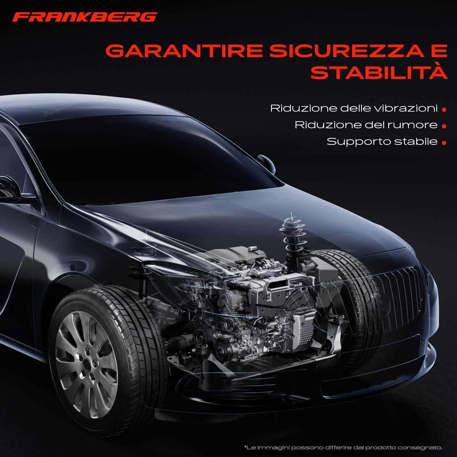 Frankberg Supporto Motore Compatibile Fortwo Coupé 450 0.8L 451 0.8L Cabrio 1322200048