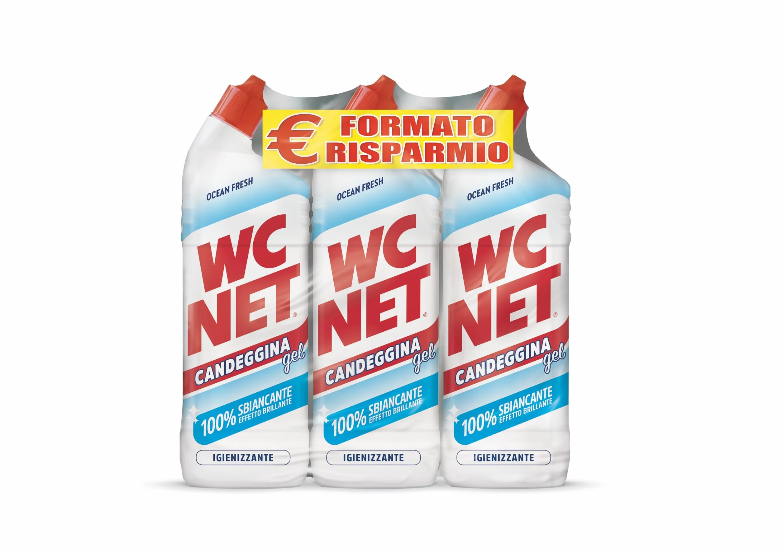 Candeggina Gel Extra White Detergente per Sanitari e Superfici Ocean Fresh 700 ml x 3