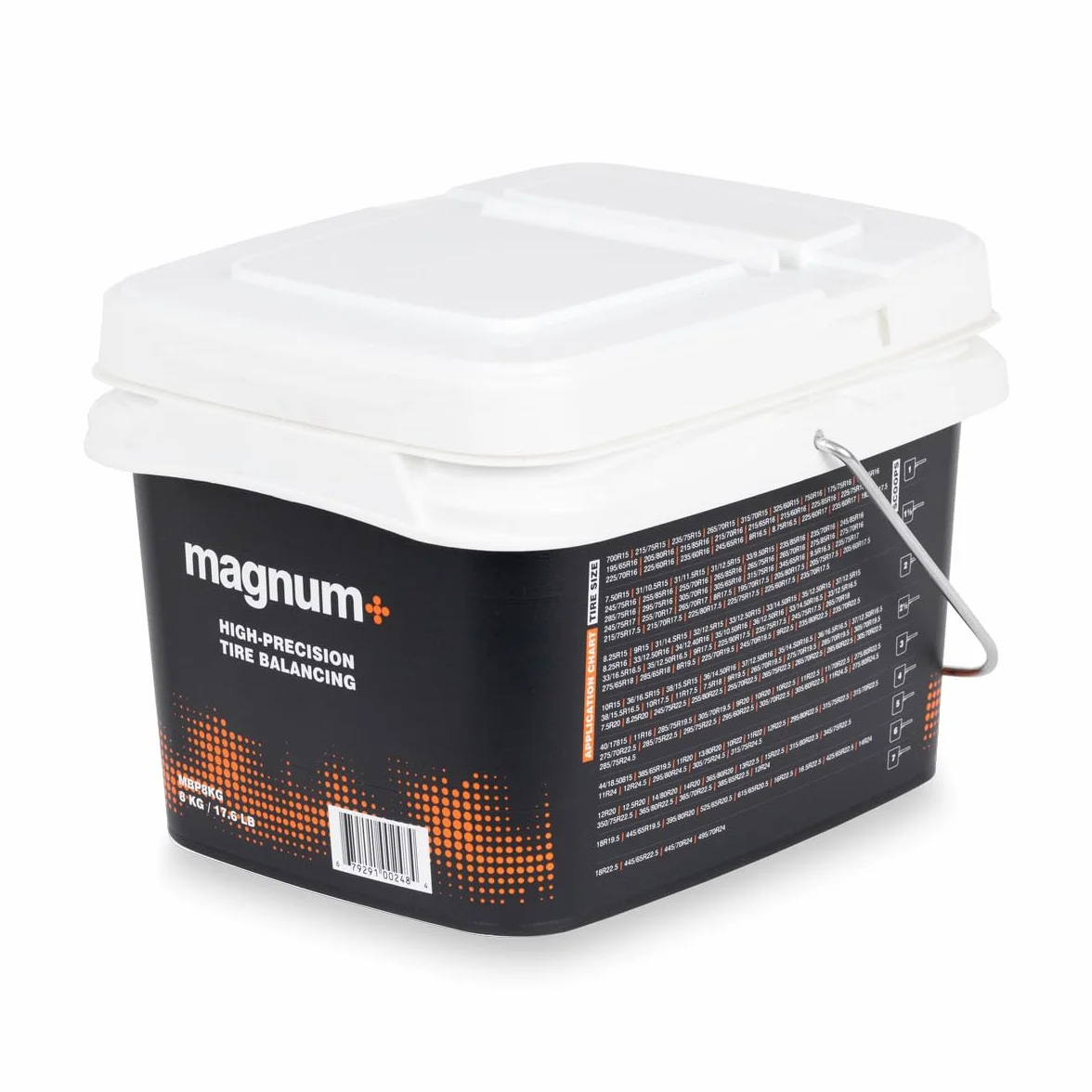 magnum+ Perline di bilanciamento per Pneumatici, vaschetta Sfusa da 8 kg, bilanciamento Interno dinamico per Camion, Fuoristrada e Pneumatici Pesanti | Perline di Vetro riutilizzabili ed ecologiche