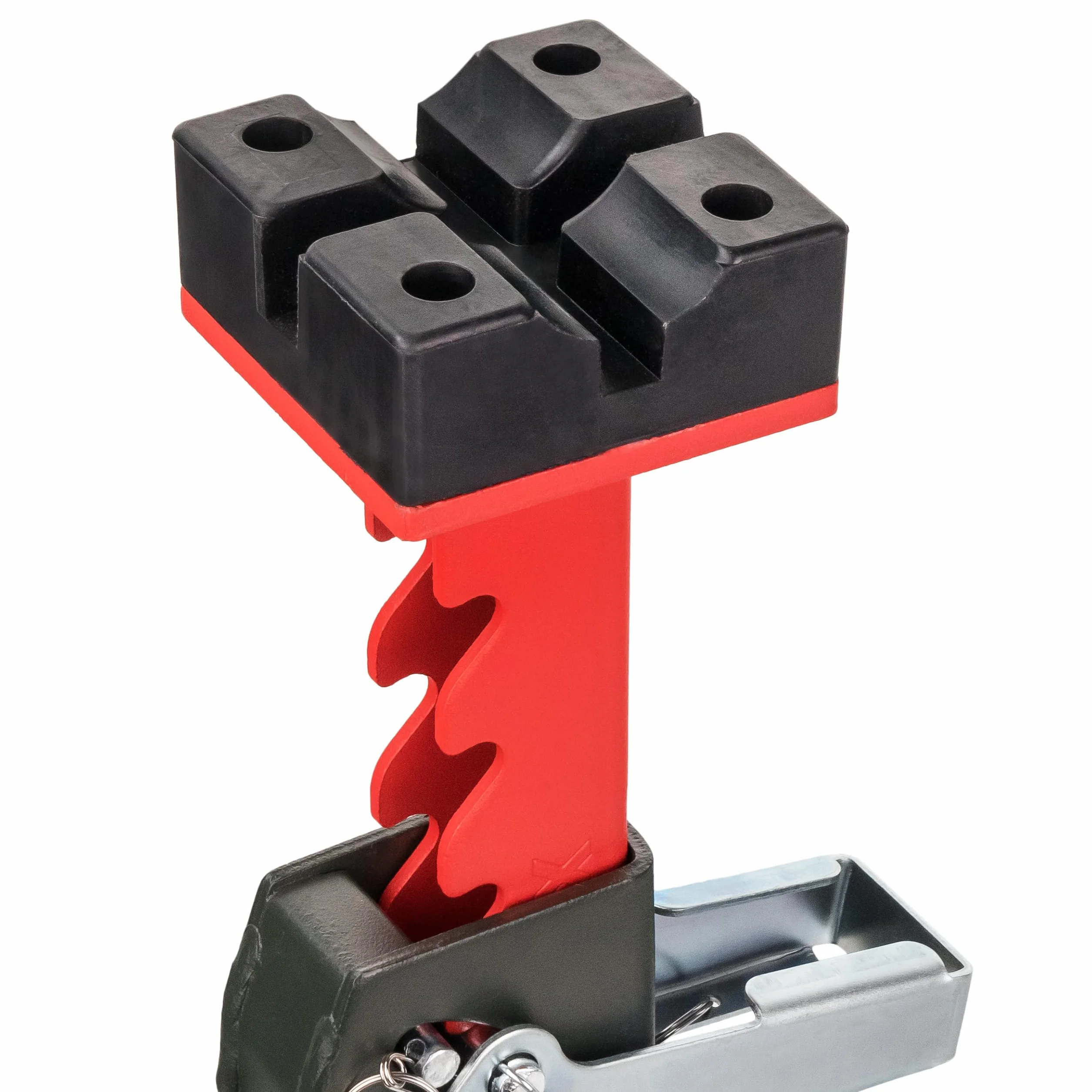 4 cavalletti di sostegno 3T con perno di sicurezza, altezza regolabile 275-430 mm, cuscinetto in gomma e doppio blocco per auto