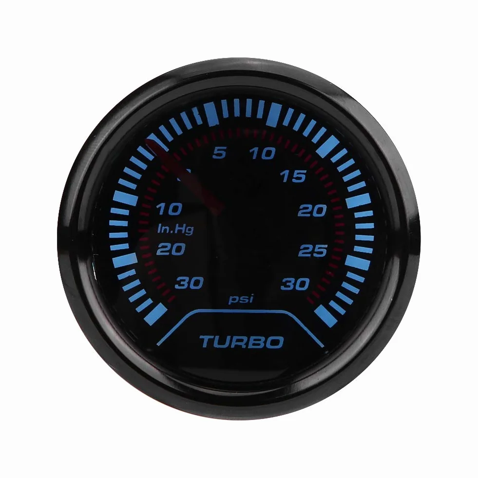 Manometro Turbo Boost, quadrante fumé universale 52 mm, quadrante turbo Boost Turbo