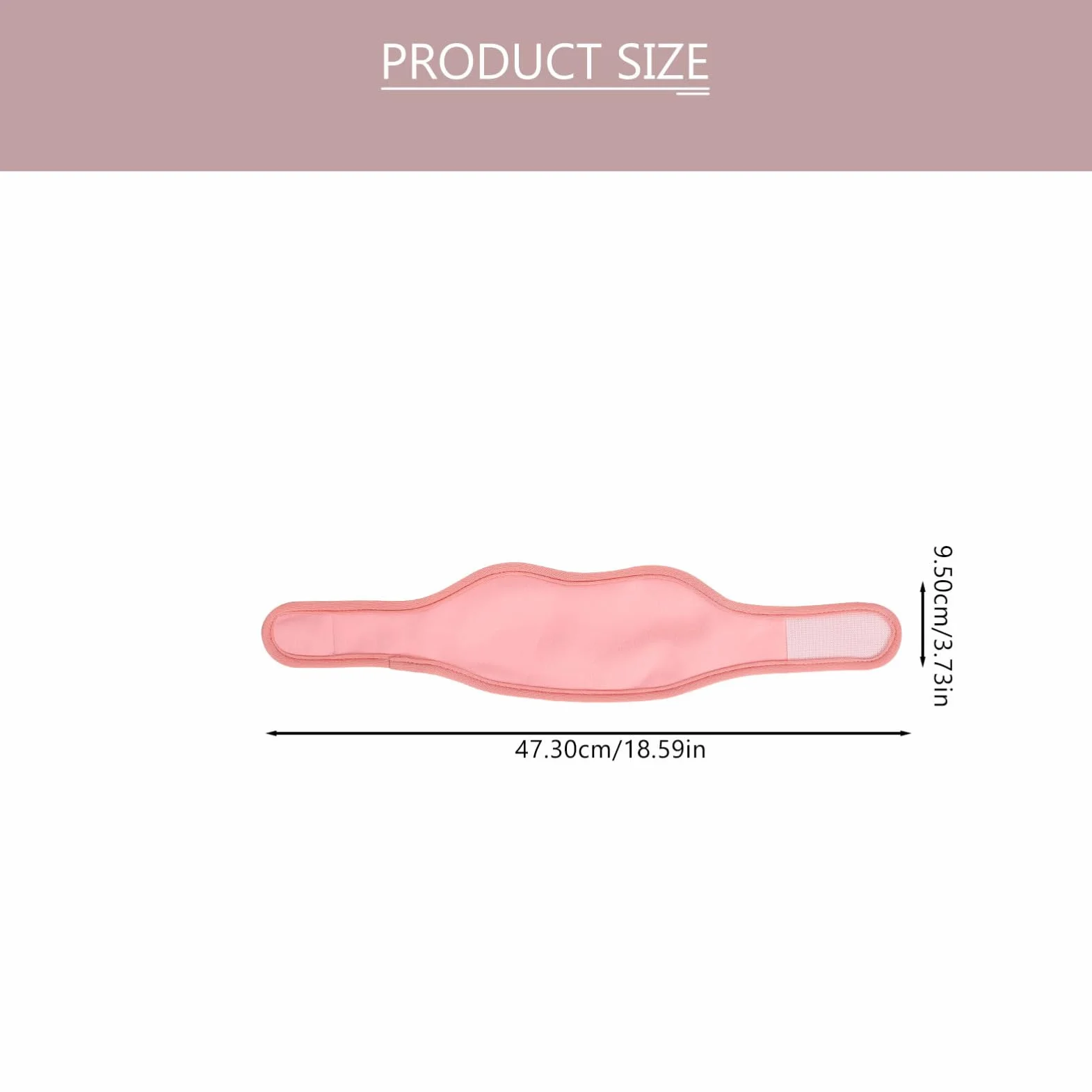 Fascia per Impacchi di Ricino Riutilizzabile per Massaggio Cervicale Morbido Rosa