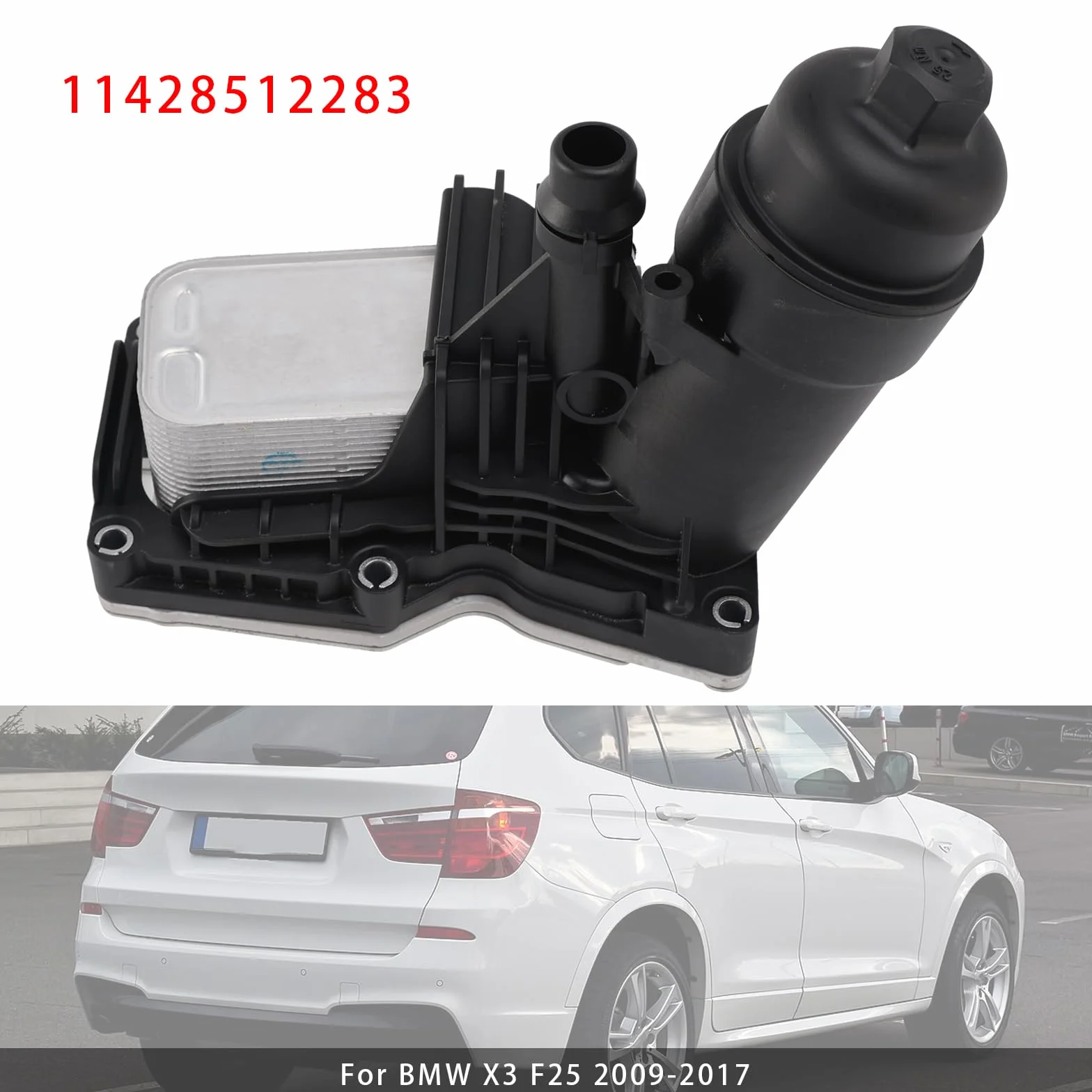 MAD HORNETS Oil Cooler Oil Filter Housing Gaskets 11428512283 for BMW X3 F25 2009-2017