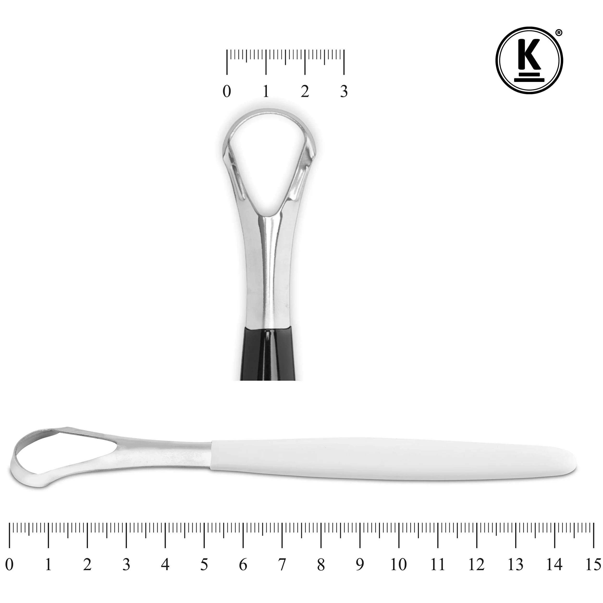 K-Pro Raschietto per Lingua in Acciaio Inox per Igiene Orale