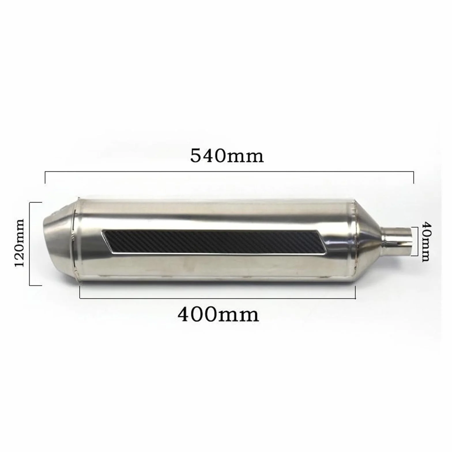 Marmitta Moto Tubo Di Scarico Per Motocicletta Per Leovince 4Road Per J125 J300 Per Vario 201 GTS250 GT125 Scarico 40mm Tubo Di Scarico Silenziatore
