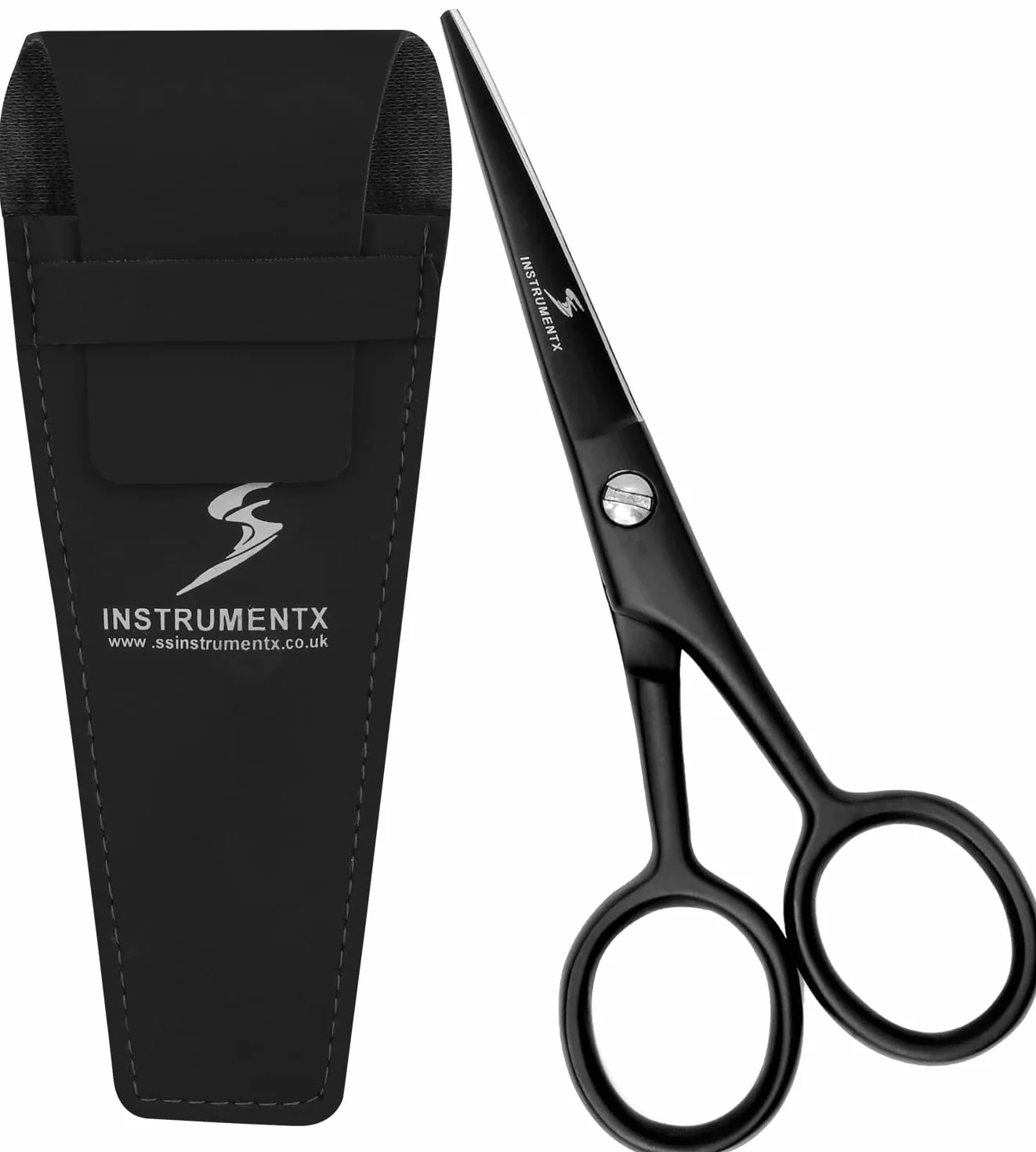 SS INSTRUMENTX Barba e baffi forbici Professionali in acciaio inossidabile per capelli, sopracciglia, ciglia e peli nasali