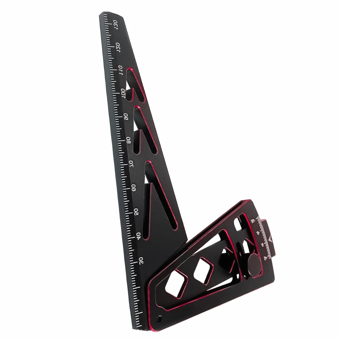 Regolabile Altezza Righello Camber Auto RC 1/10 1/8 1/7 Strumento Allineamento Universale Nero Rosso