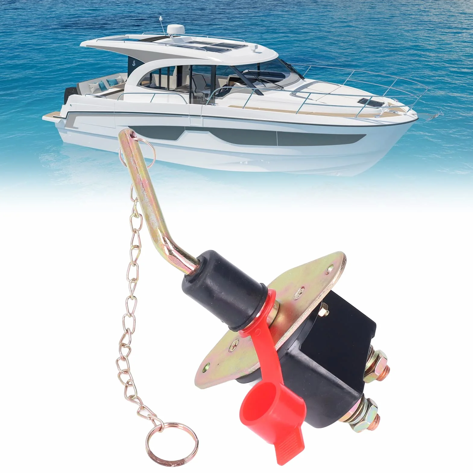 Interruttore stacca batteria, interruttore staccabatteria 300A di sicurezza 12-24V universale per camion per yacht per