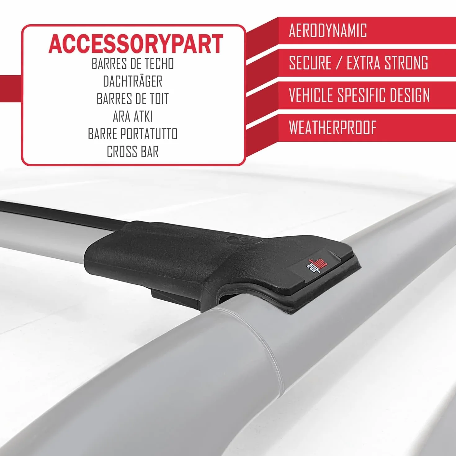 Per Dacia Duster 2010-2014 Barre Portatutto Portapacchi Barre Tetto FLY Modella GRIGIO