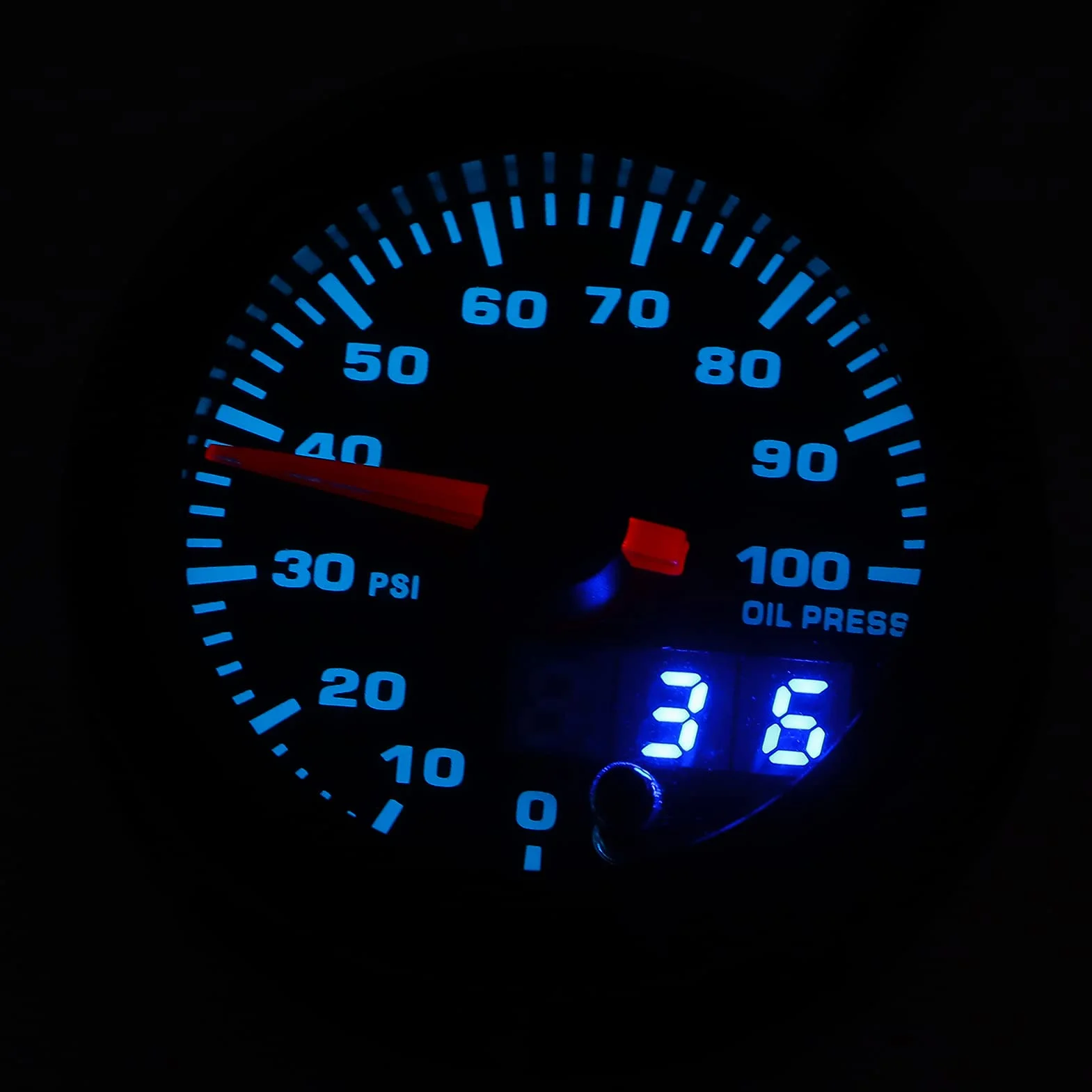 Manometro dell'olio, robusto display a LED Manometro digitale dell'olio ad alte prestazioni per auto