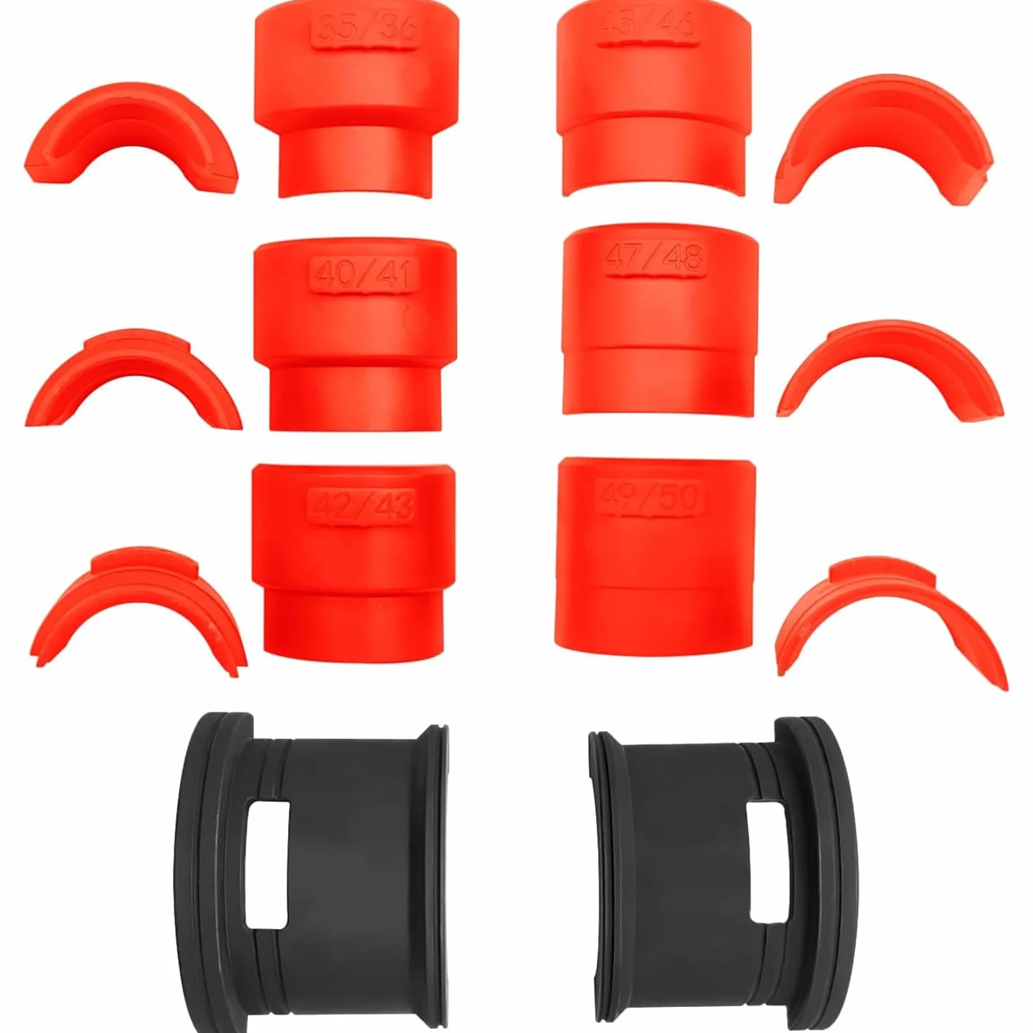 Kit Universale 14 Pezzi Installazione Paraoli Forcelle Moto Compatibile Forcelle 35-50 mm