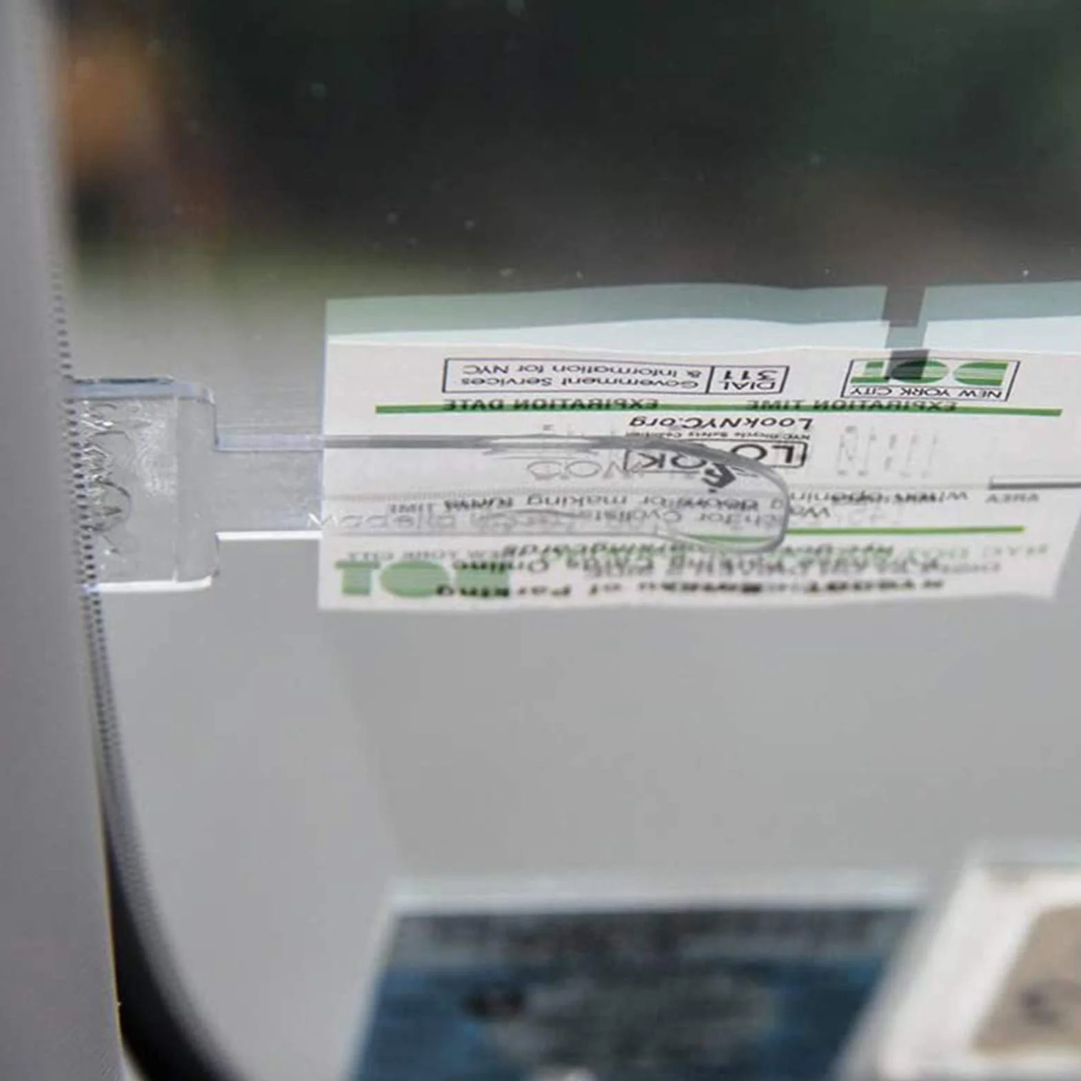 adesive trasparenti per parabrezza dell'auto, Supporto per ticket parcheggio, 5 pezzi