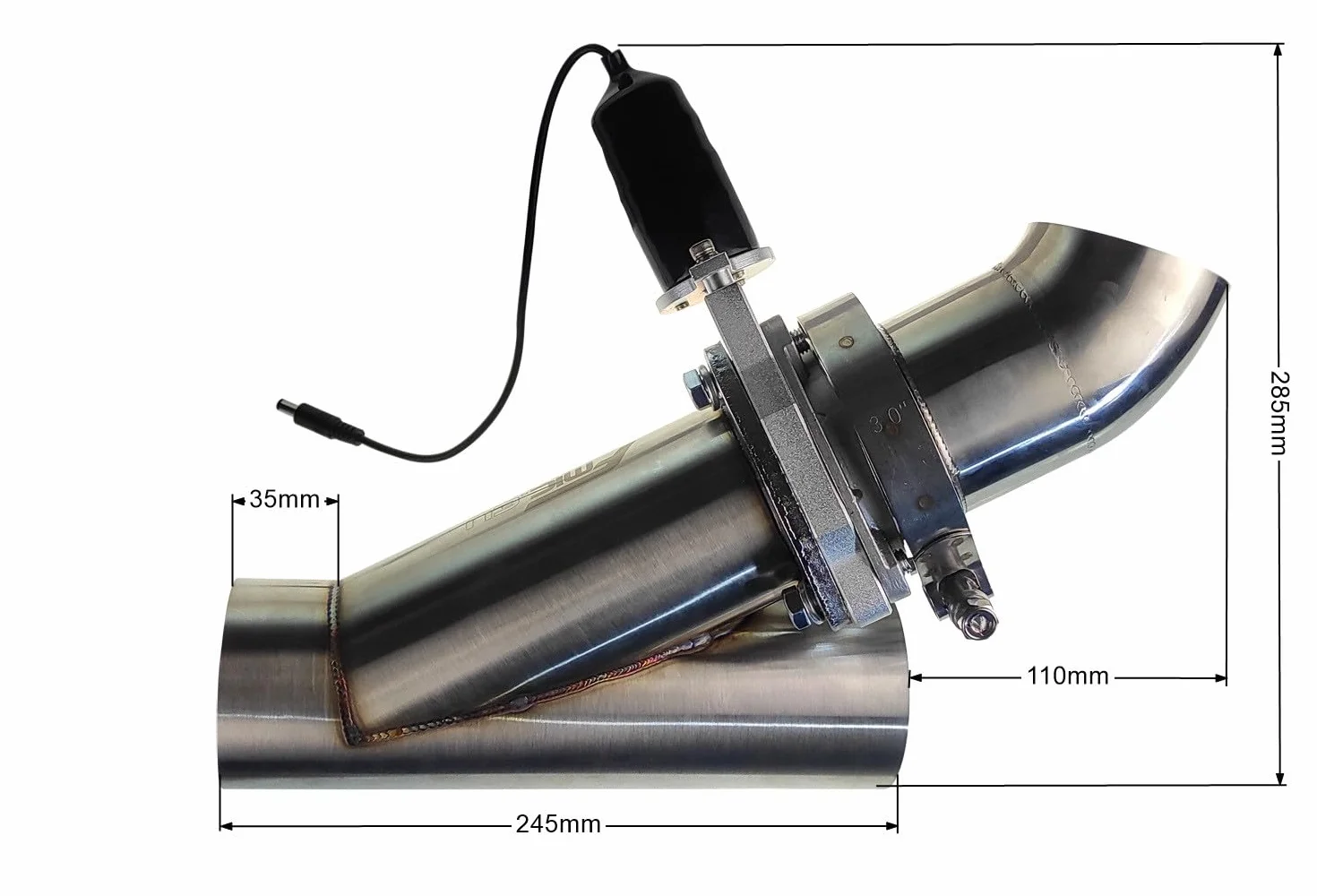 Valvola di scarico elettrica lembi scarico controllo 76 mm con telecomando