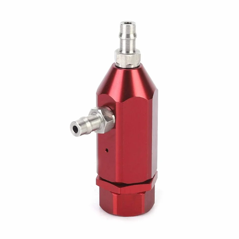 Controller Turbo Boost, Qii lu Regolatore per turbocompressore per auto, Regolatore boost PSI universale 1-30psi a ciclo chiuso regolabile manualmente(Rosso)