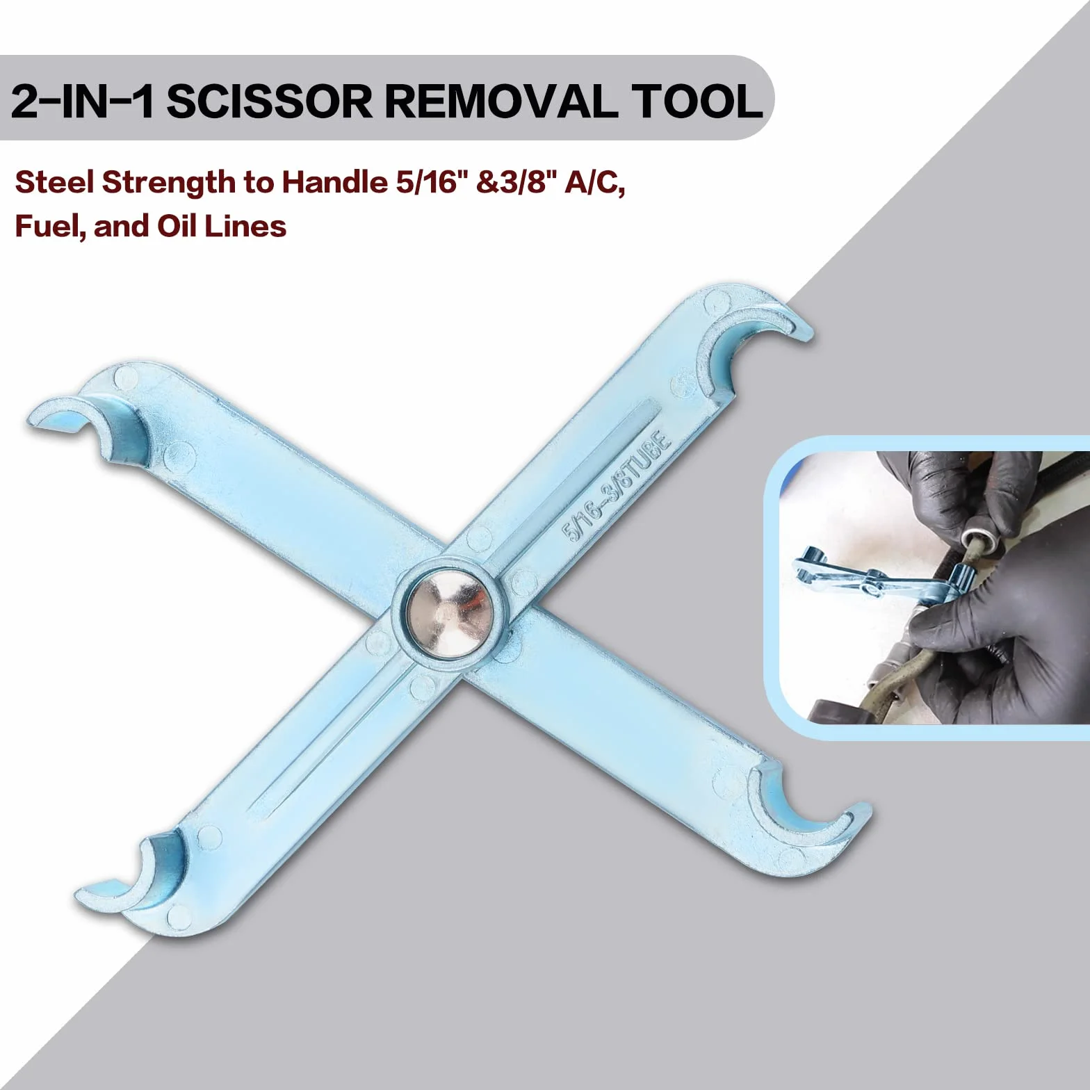 HSEAMALL 22PCS Set di Strumenti di Disconnessione Rapida,Tubo Flessibile Aria Condizionata per Auto Tubo di Olio Tubo di Carburante Strumento di Rimozione Strumento di Disconnessione per Sistemi,Rosso