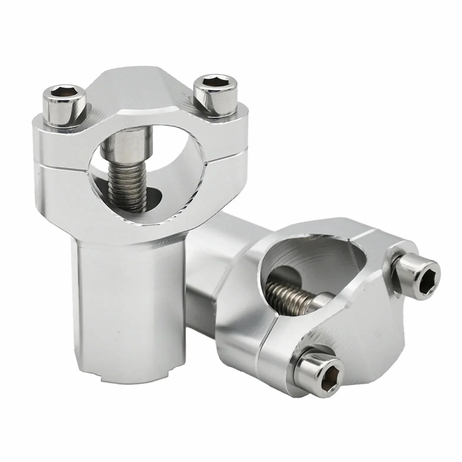 Per Husaberg 125 501 FE TE Per HUSQVARNA 125 501 TC FC FE TE 2009-2022 Rialzo Manubrio Per Moto Motocicletta Riser Manubrio(Silver Increased)