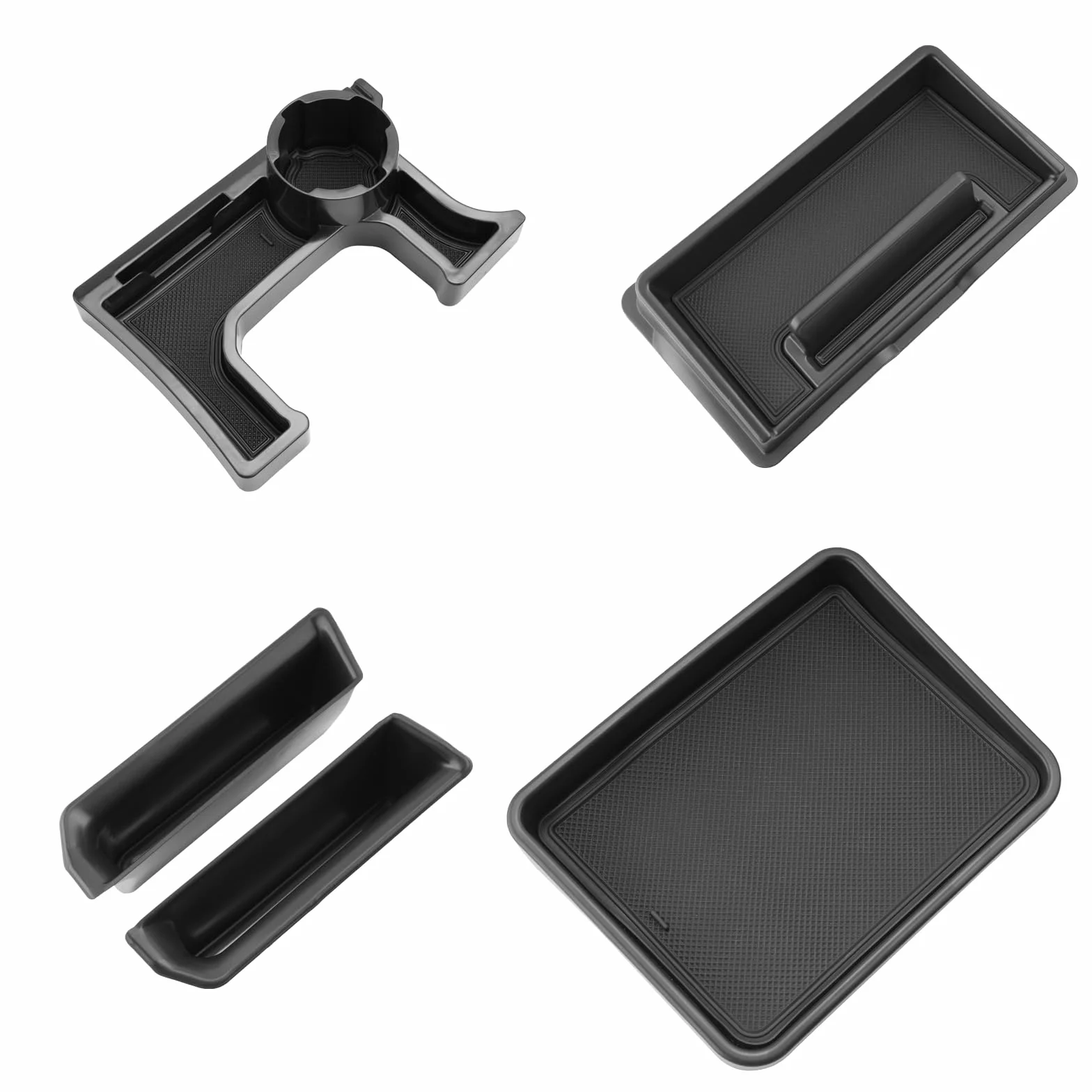 SHAOHAO Suzuki Jimny 4-Piece Set (Organizzatore Console Centrale + Cruscotto Posteriore + Organizzatore Auto + Navigazione Posteriore) Suzuki Jimny Accessori