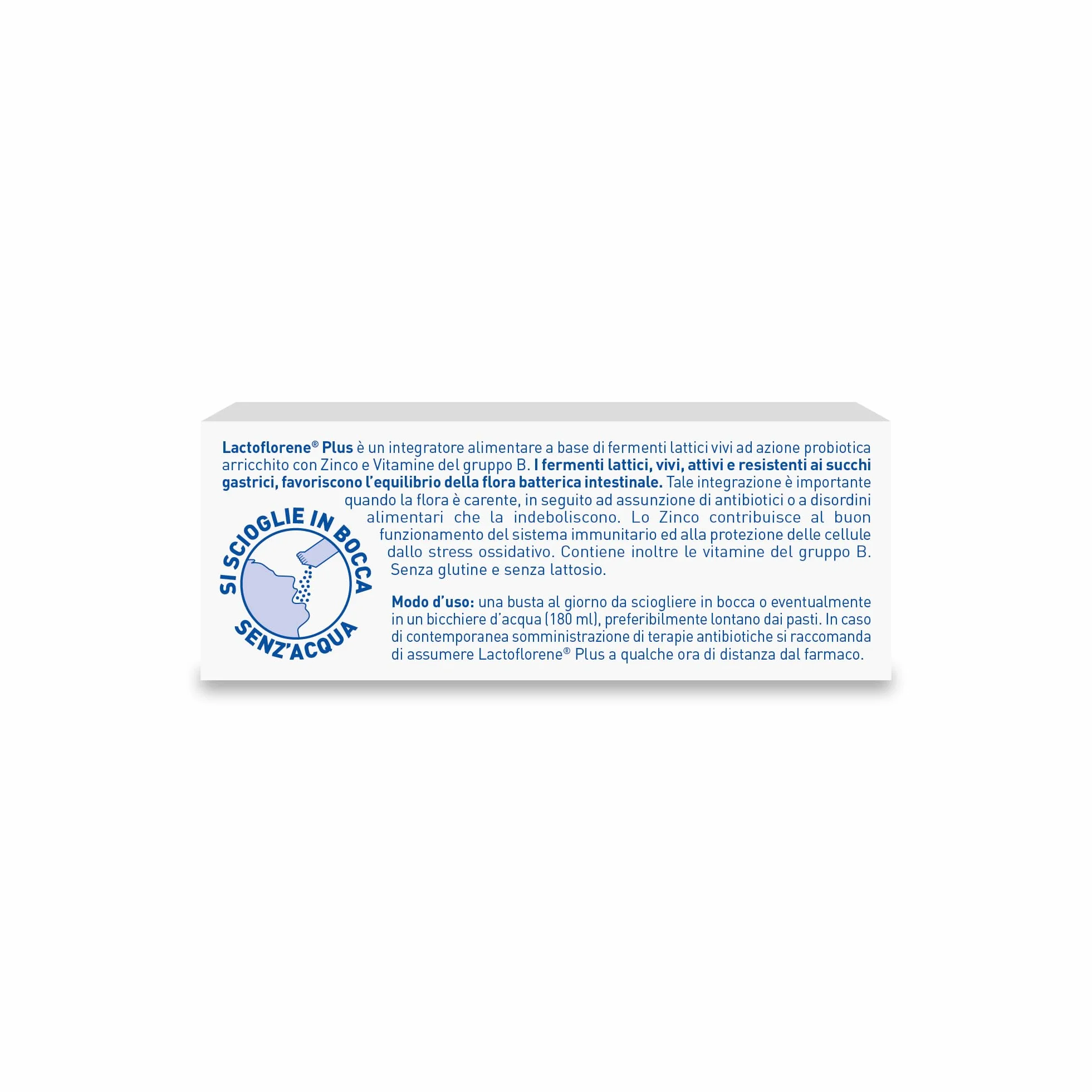 Lactoflorene Plus Probiotici Fermenti Lattici Integratore Adulti Zinco Vitamina B Flora Intestinale 12 Bustine