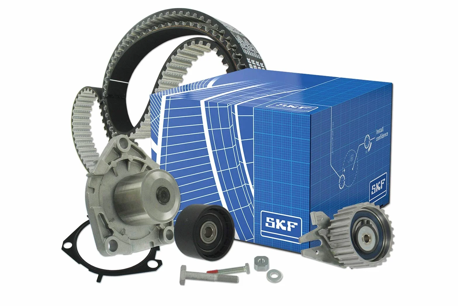 SKF VKMC 05193 Kit Tendicinghia con Pompa Acqua