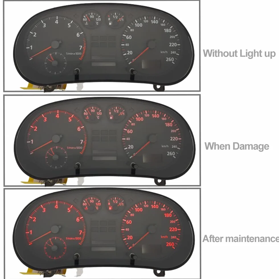 B8.4 LED Cruscotto Indicatore Pannello Strumenti Spia per Audi A4 B5 A3 8L 10 Pezzi