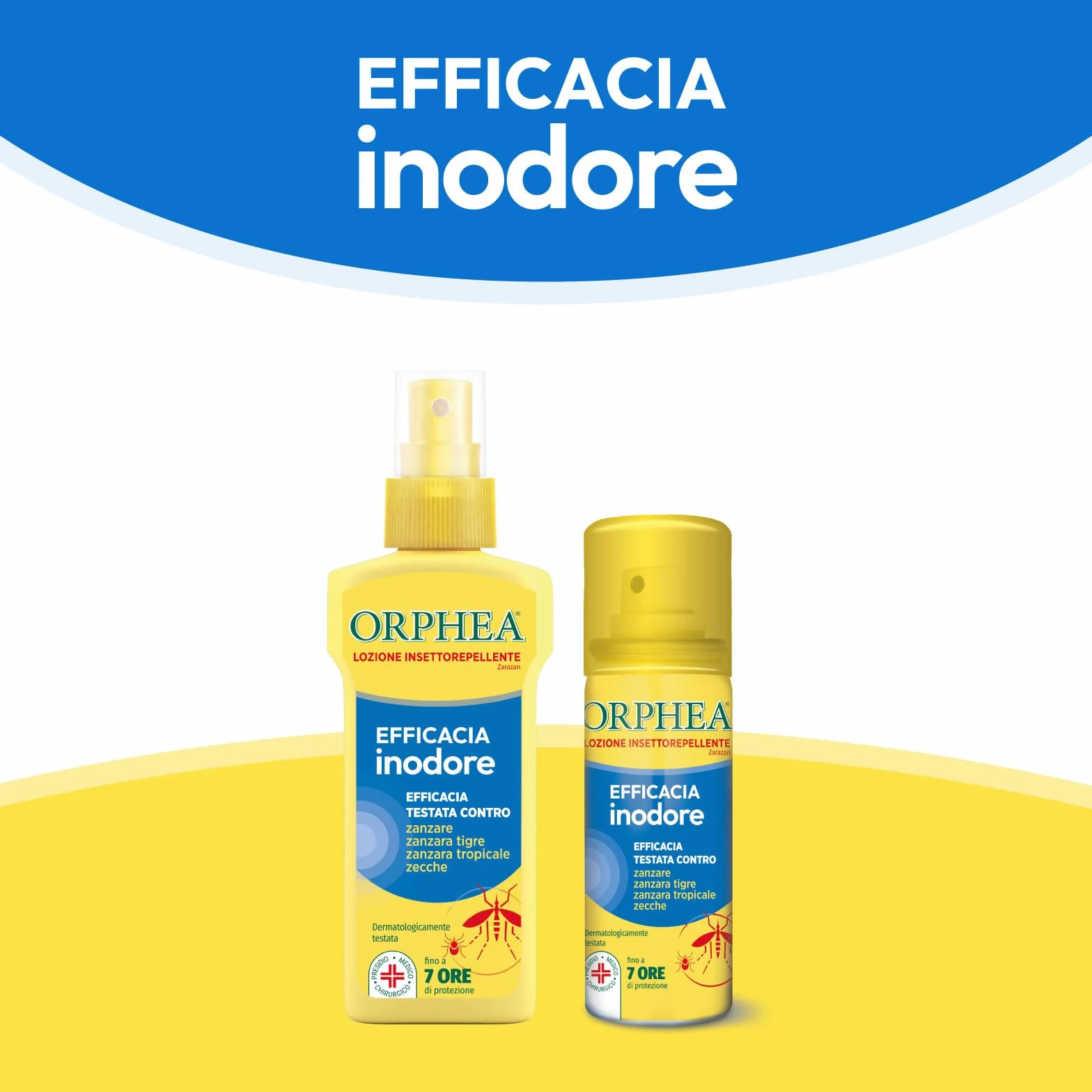 Orphea Lozione Inodore Insettorepellente 100ml Protegge da Zanzare, Zanzara Tigre, Tropicale e Zecche, Fino a 6 Ore