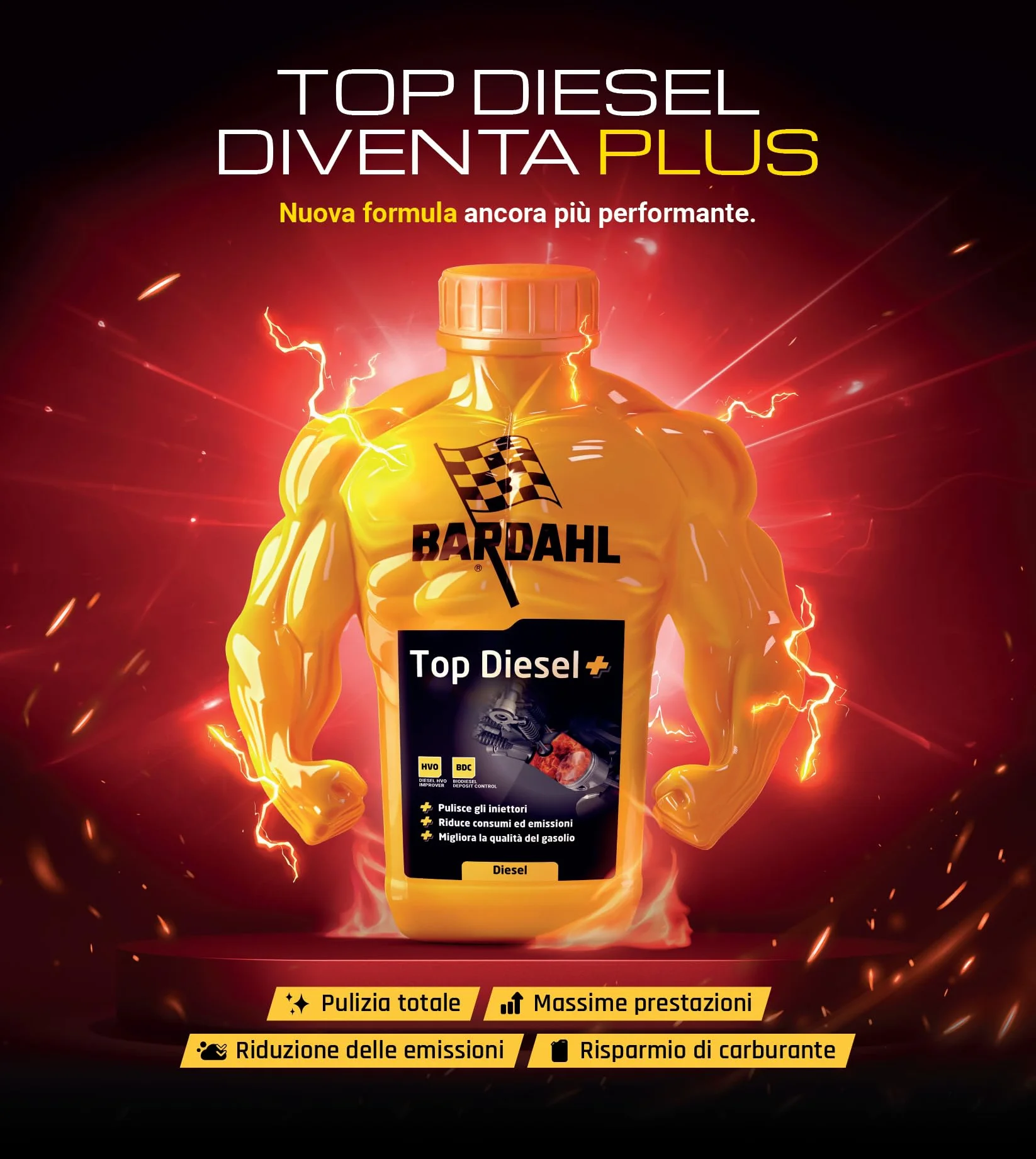 Bardahl Additivo Top Diesel 2 x 1 Litro Lubrifica Pompa Alta Pressione