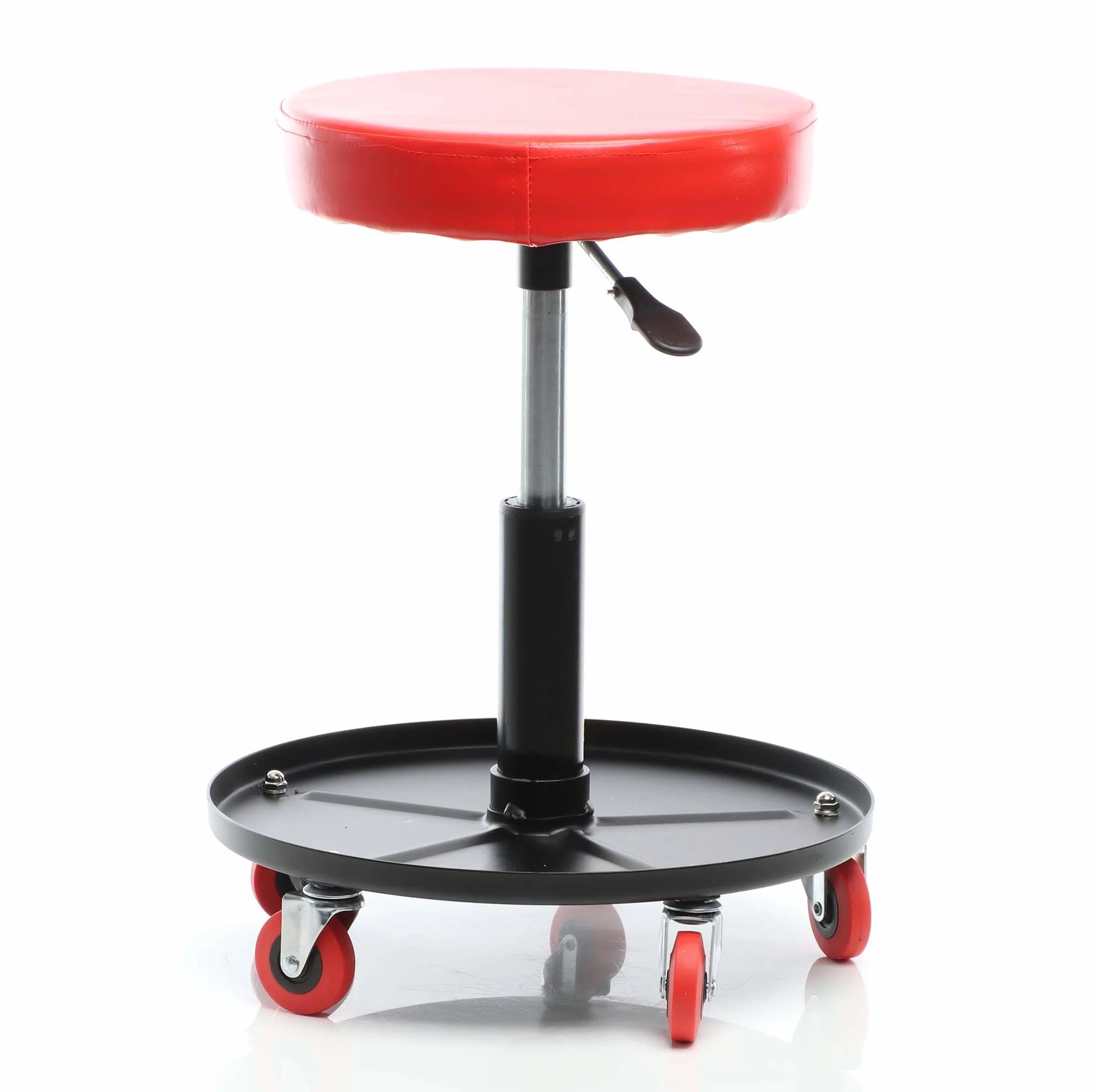 XPOtool Sgabello per Officina con rotelle e Altezza Regolabile, Sedile Girevole a 360°, Sgabello Mobile da Meccanico