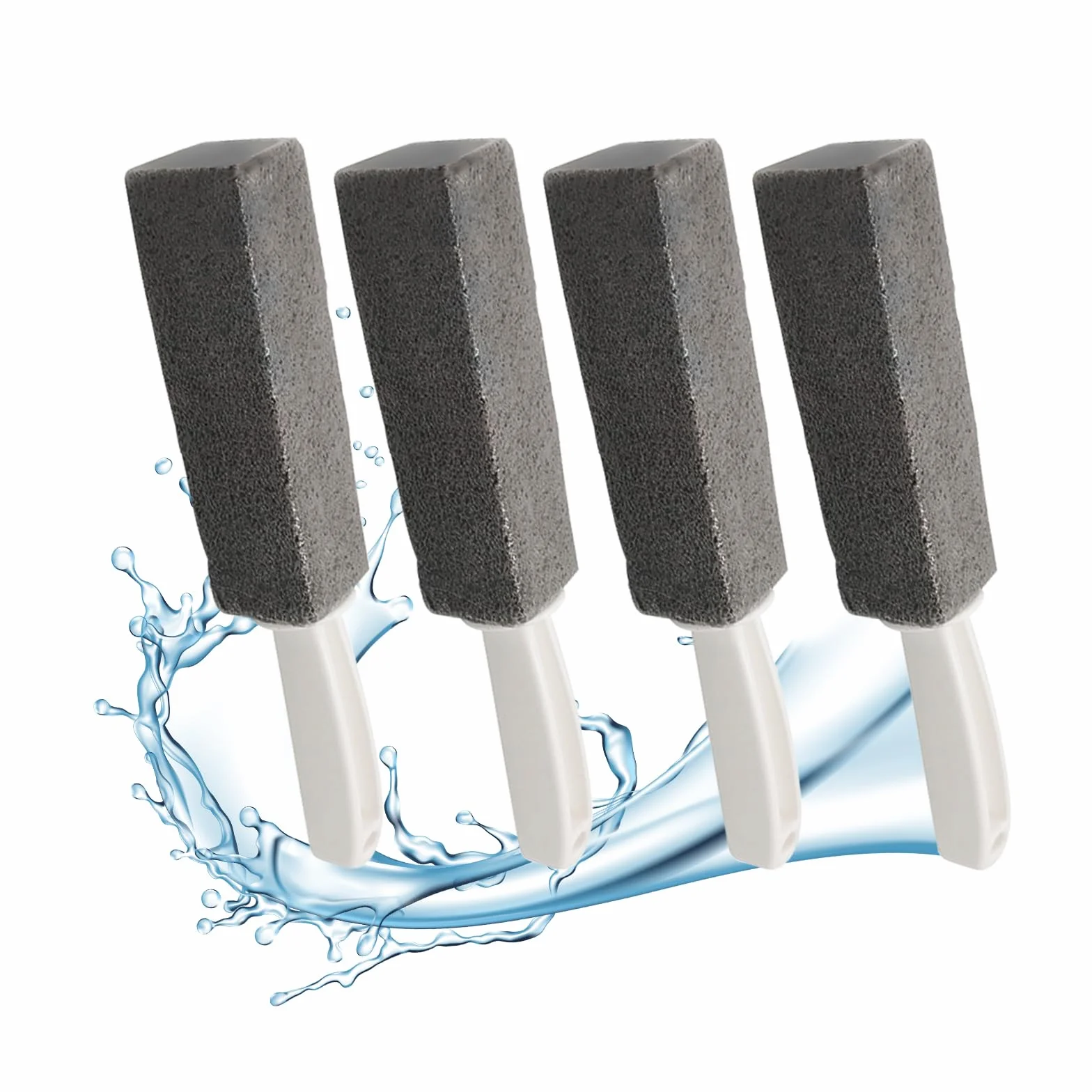 Pietra Pomice per WC con Manico, Cleaning Block 4 Pezzi per Bagno e Cucina
