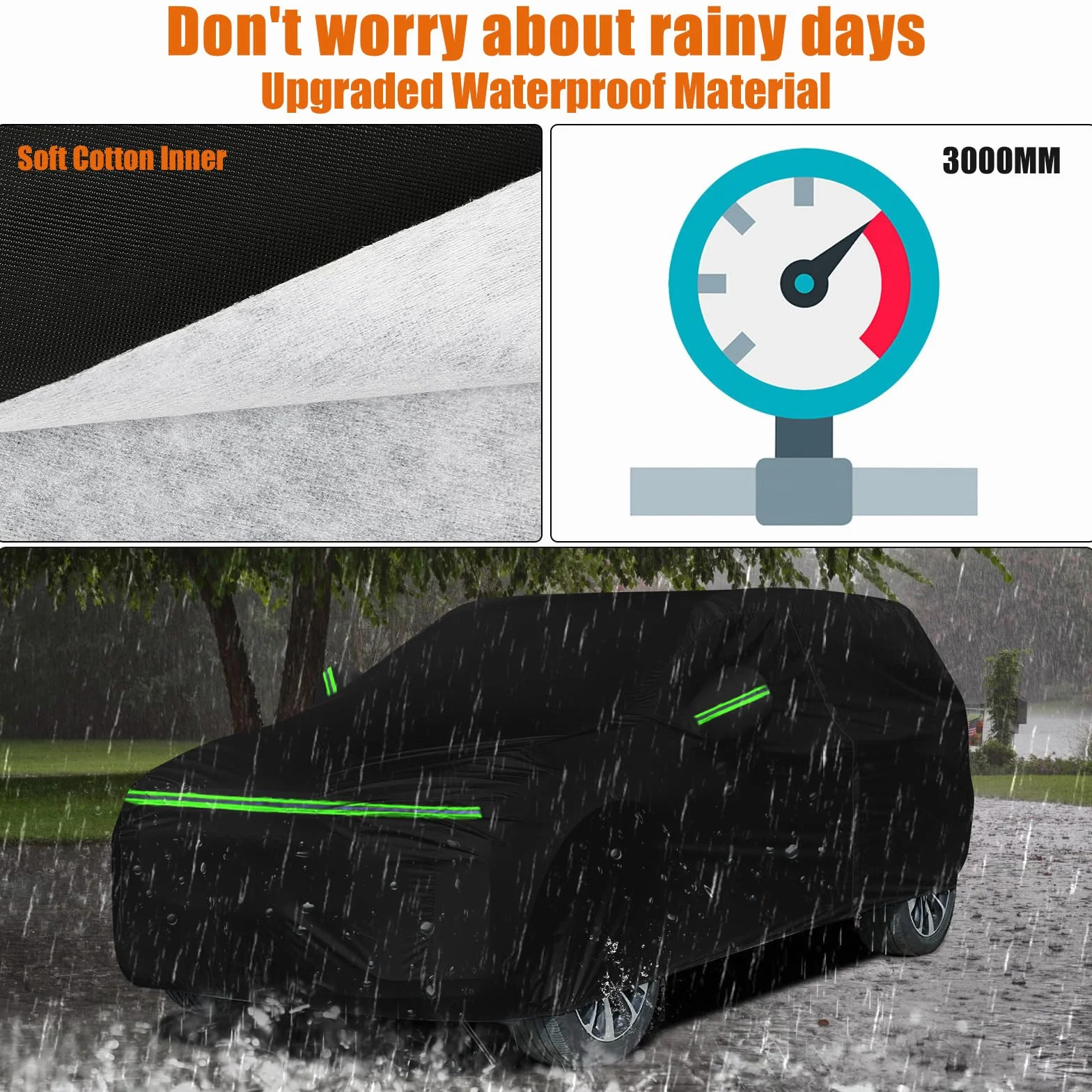 Telo Copriauto da Esterno Compatibile con Land Rover Defender 90 1990-2016, Copertura Auto Impermeabile Traspirante Telo per Auto con cerniera protezione da neve, pioggia, polvere