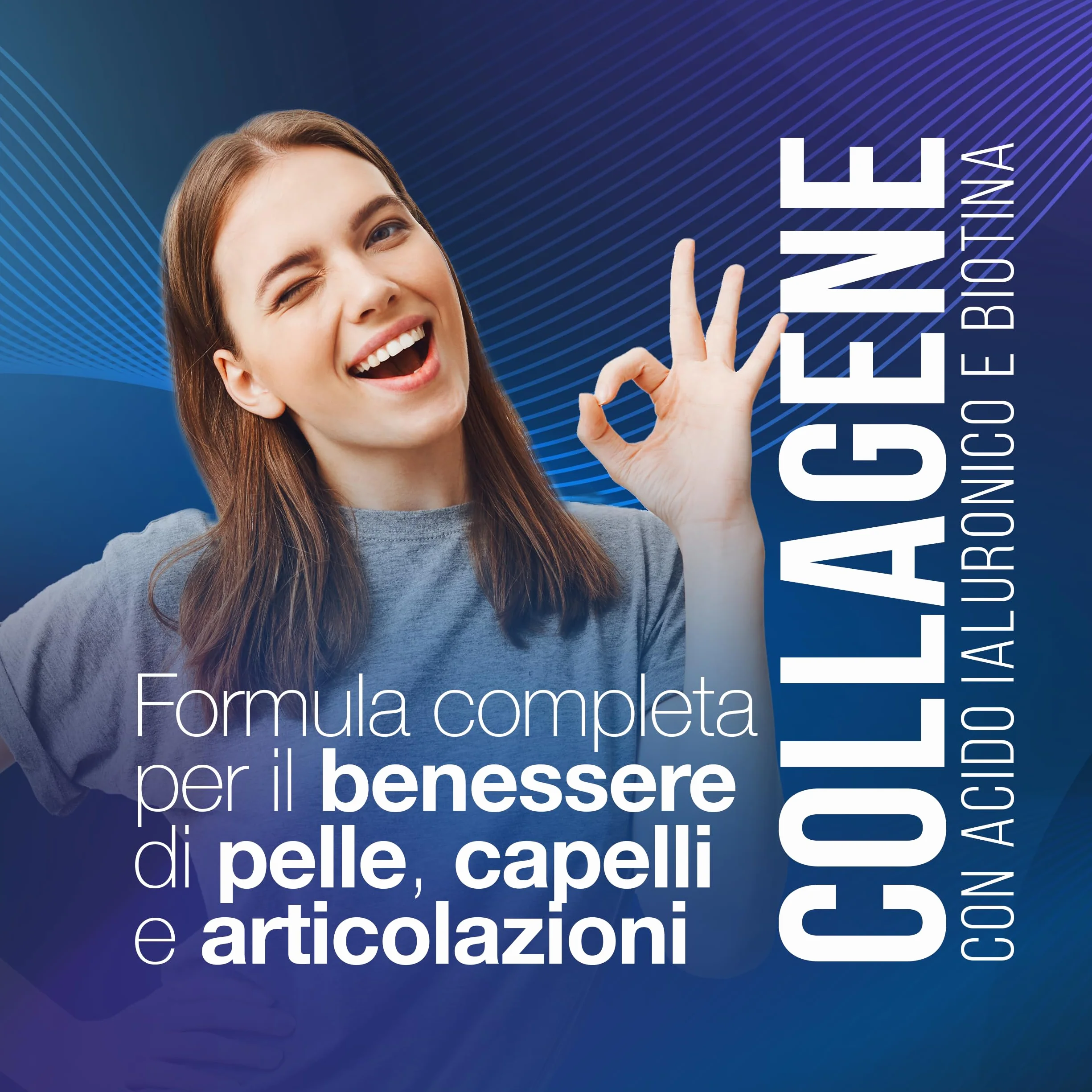 Collagene e Acido Ialuronico con BIOTINA 240 compresse 2000 MG per Capelli Pelle Unghie Articolazioni