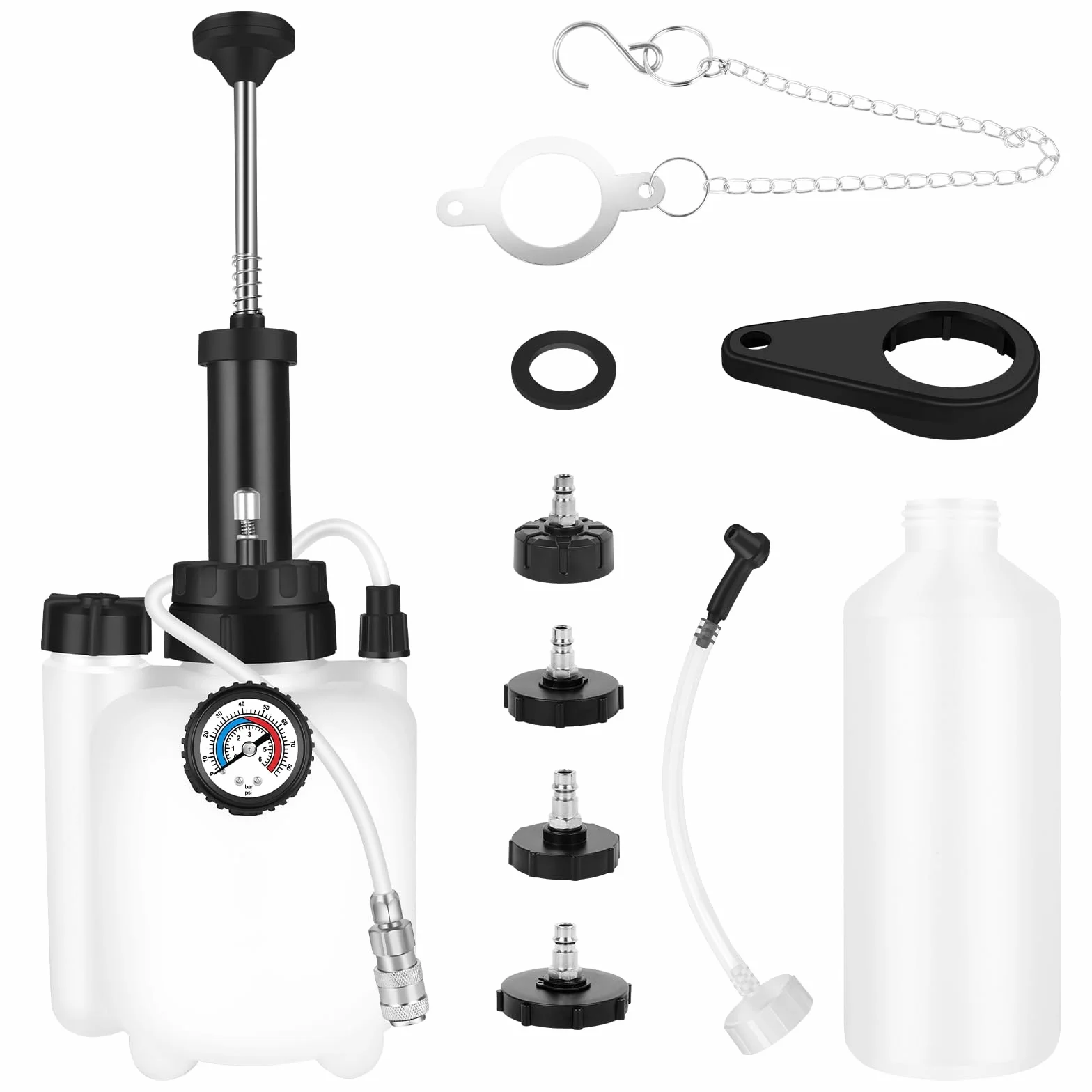 ASUNCELL 3L Auto Freno Sfiato Kit Ricambio Spurgo Freni Frizione con Adattatore E20