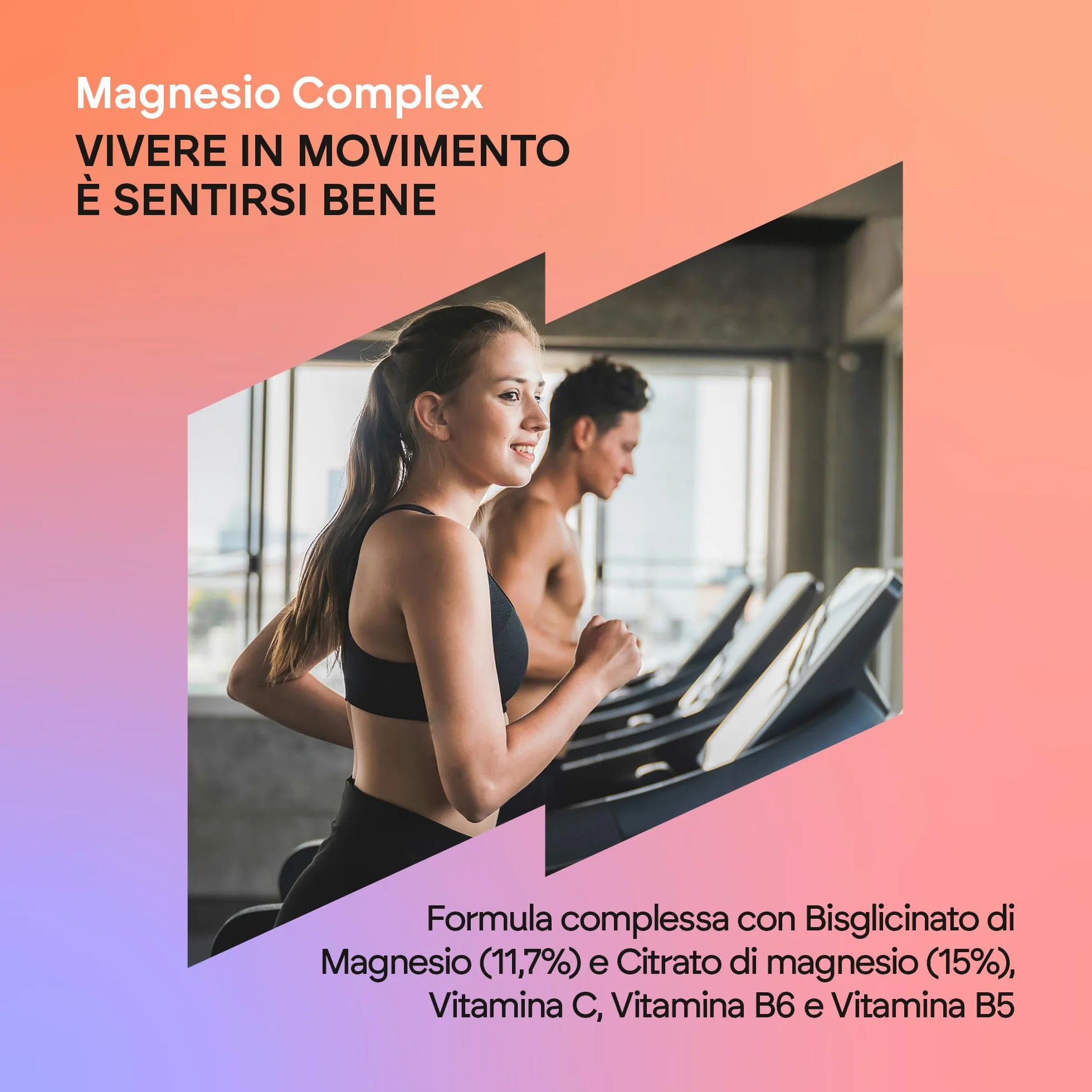 Magnesio Bisglicinato + Citrato 2145mg Vitamine B5 B6 C Stanchezza Fatica 120 Capsule Vegane Nutralie