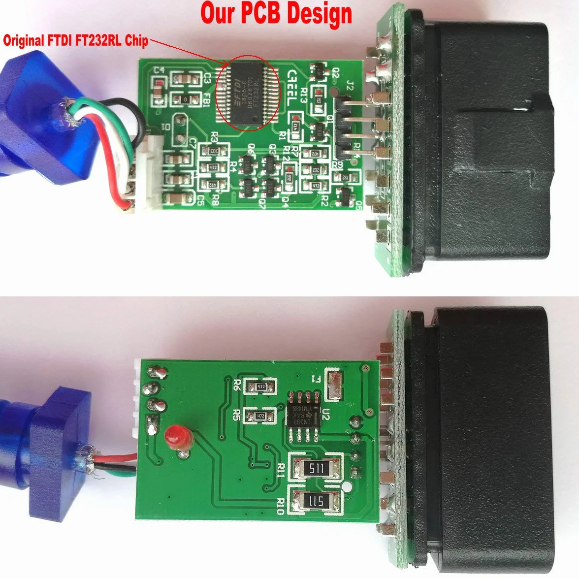 KKL 409.1 OBD Interface OBD2 Strumento diagnostico OBDII Scanner Cable