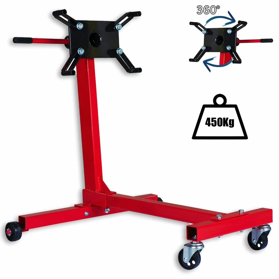 Supporto Blocco Motore 450Kg Struttura Acciaio per Auto Officina